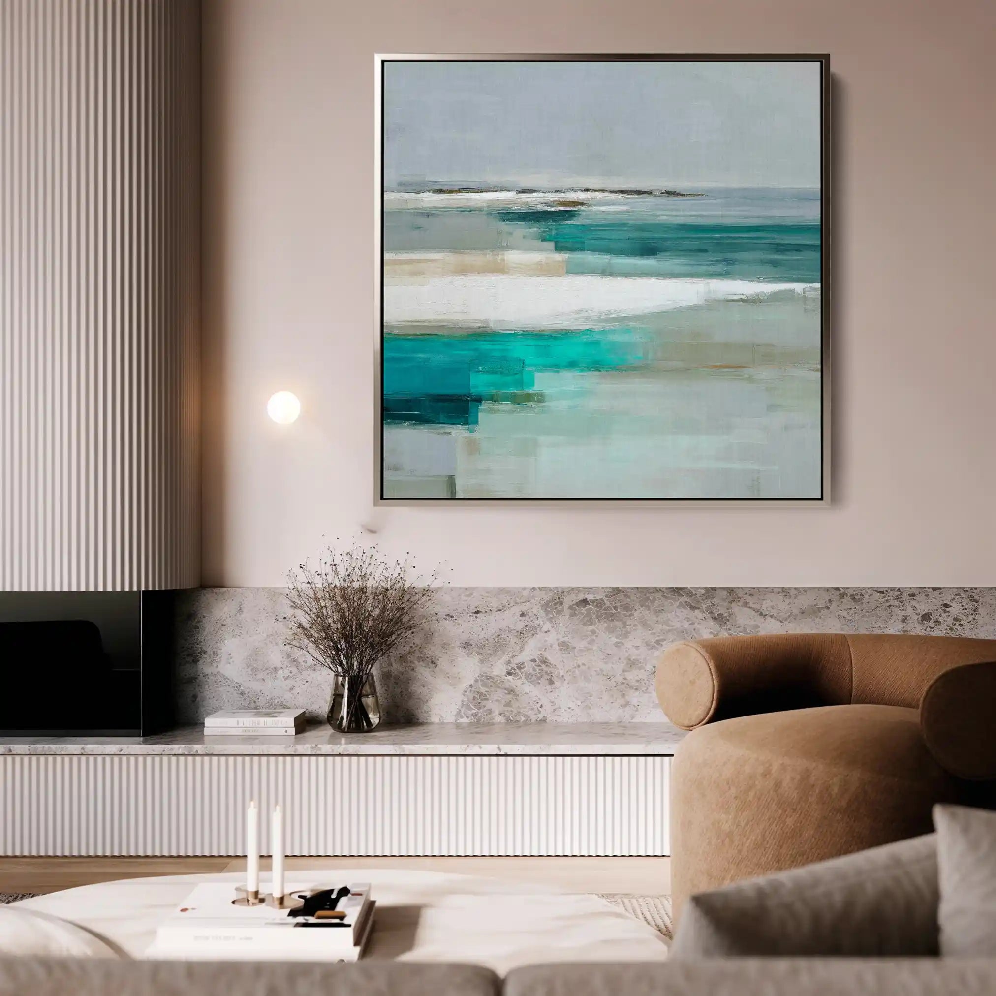 Abstract 932 Canvas Art 60 x 60 cm / Stretched on hidden frame