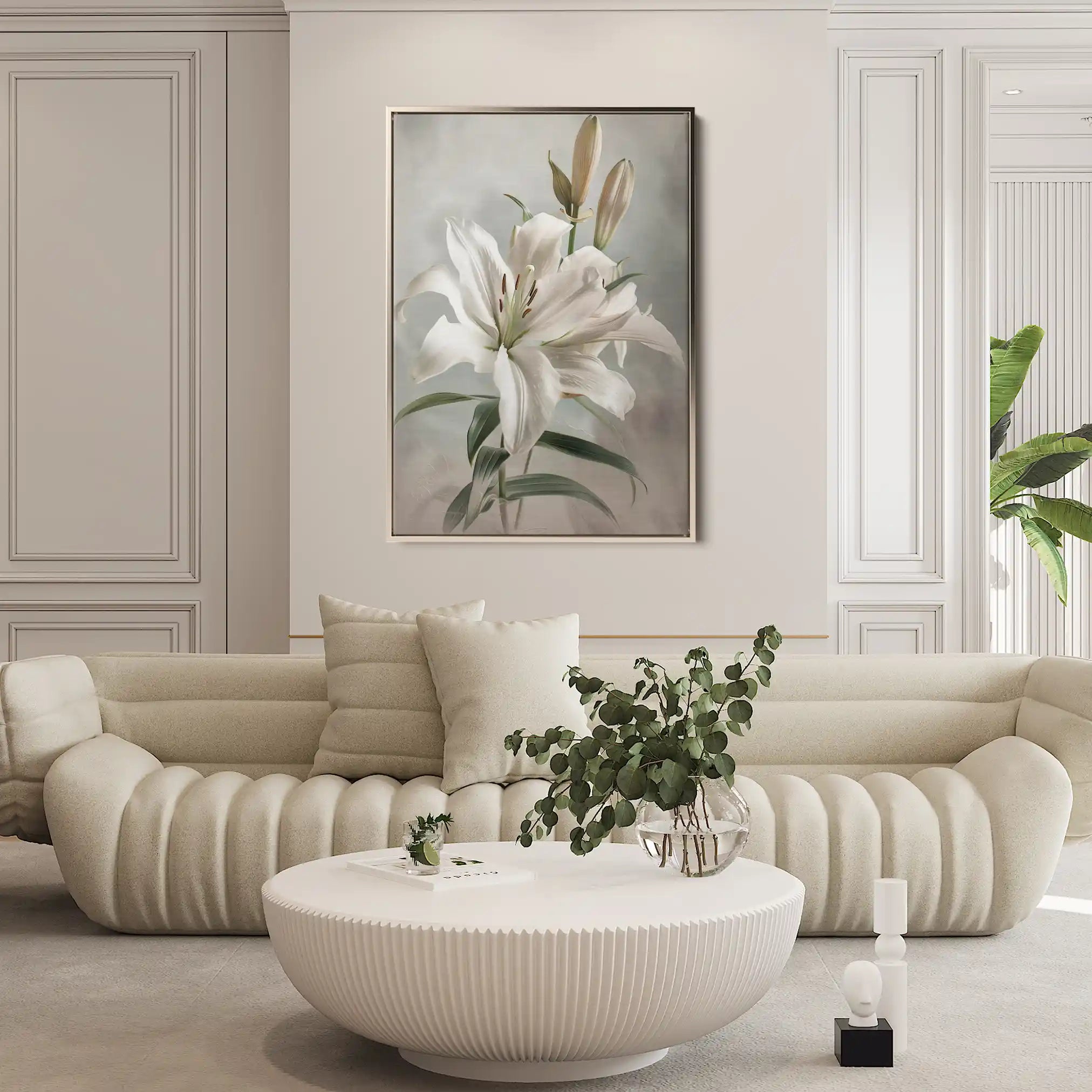 Floral Canvas Wall Art WAD932-F 90 x 60 cm / Stretched on hidden frame