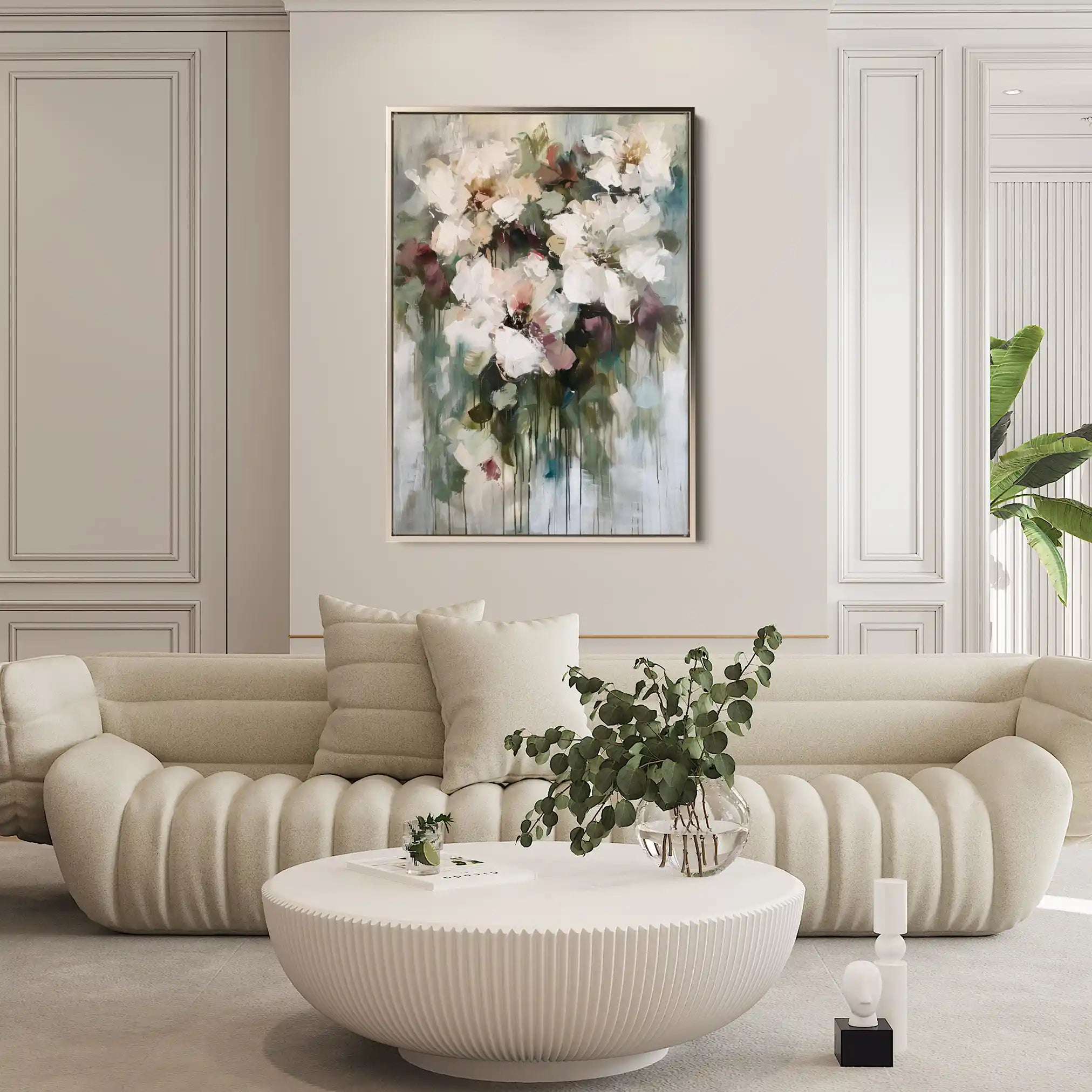 Floral Canvas Wall Art WAD934-F 90 x 60 cm / Stretched on hidden frame