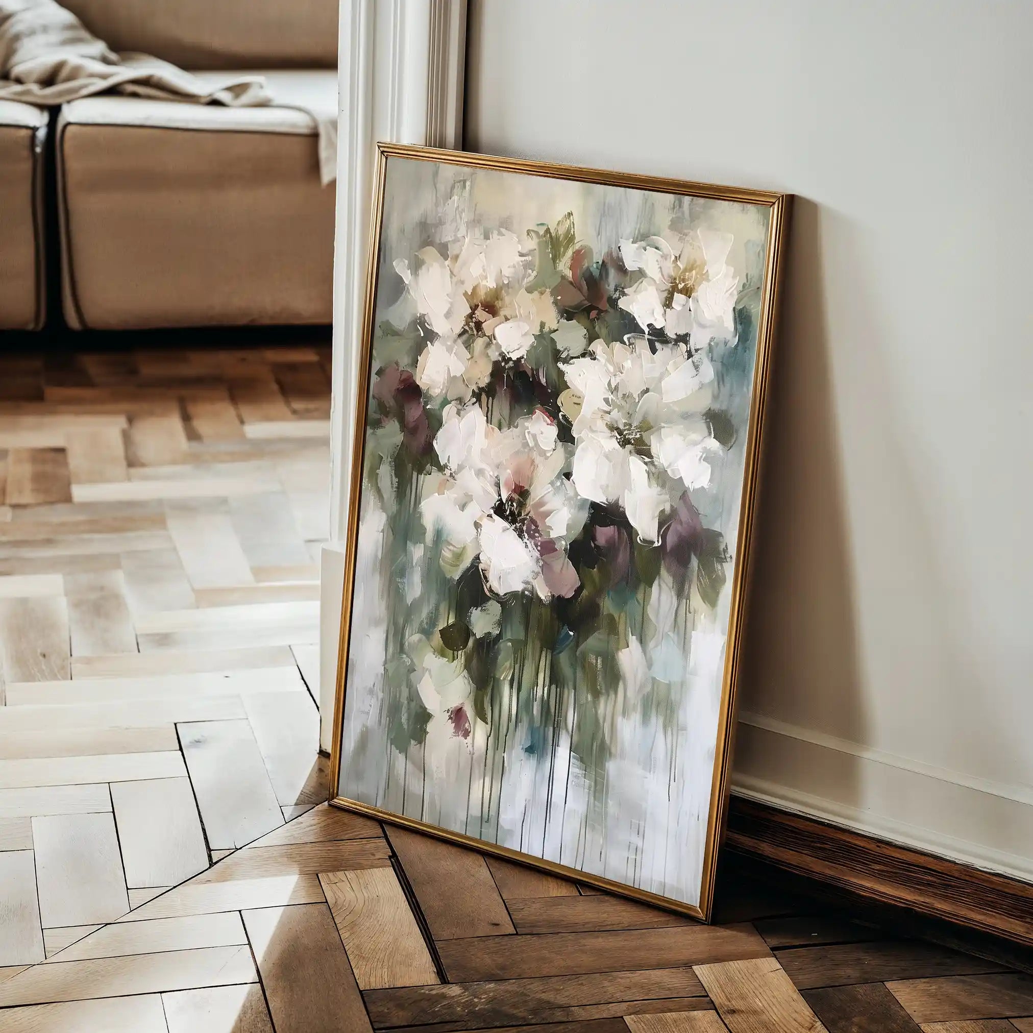 Floral Canvas Wall Art WAD934-F 90 x 60 cm / Stretched on hidden frame