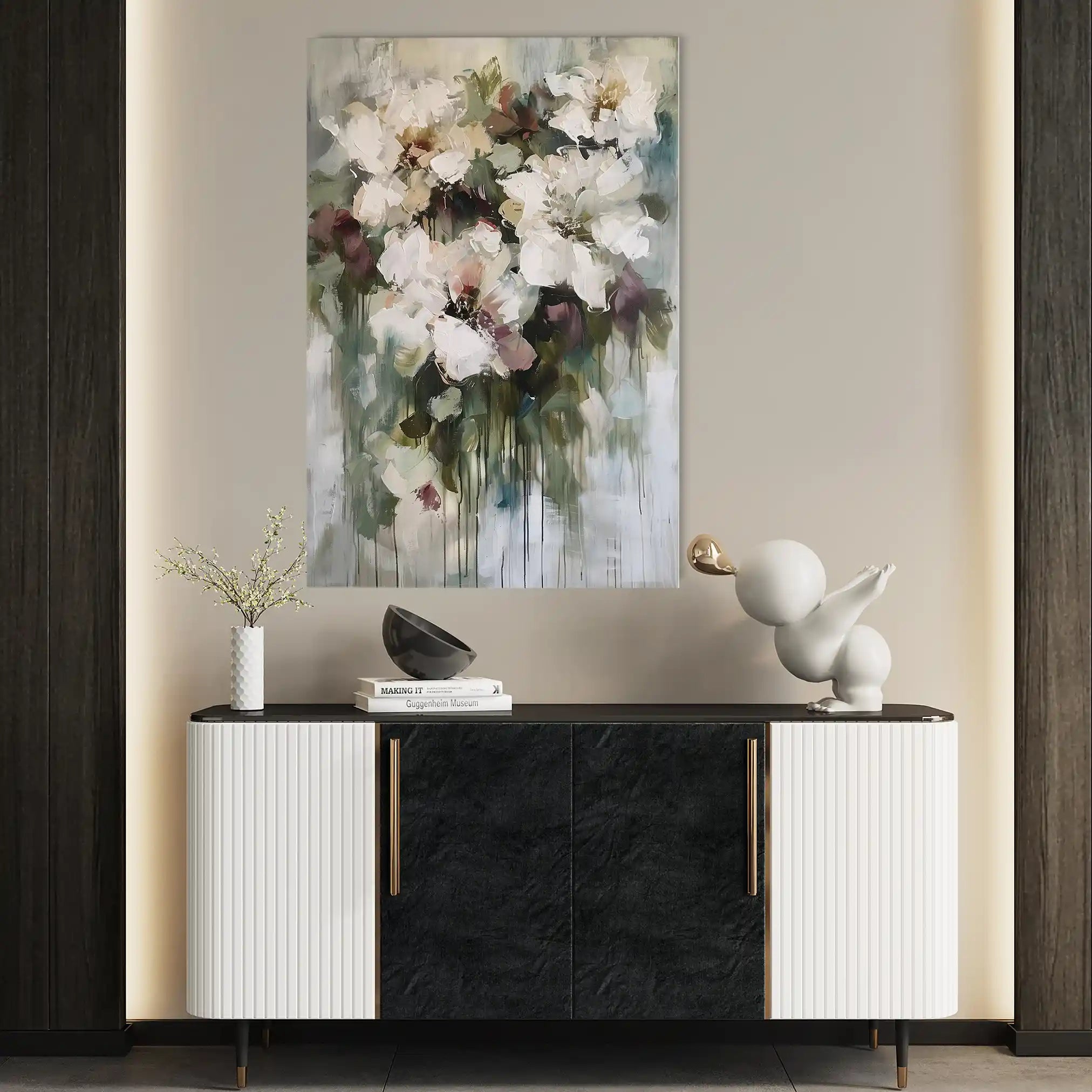 Floral Canvas Wall Art WAD934-F 90 x 60 cm / Stretched on hidden frame
