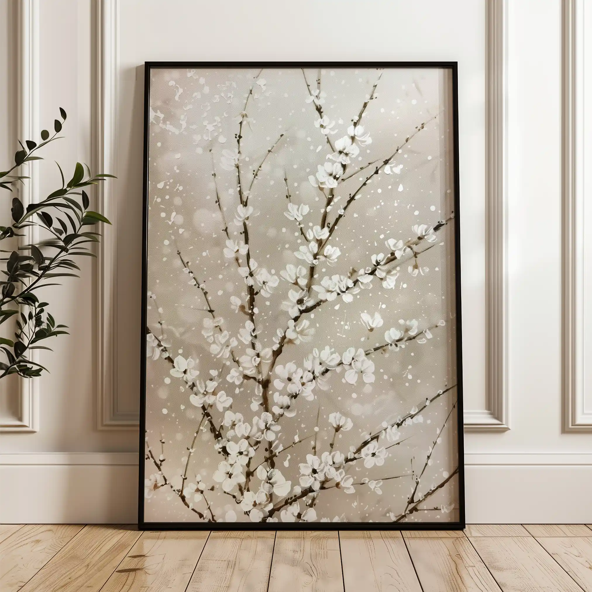 Floral Canvas Wall Art WAD935-F 90 x 60 cm / Stretched on hidden frame