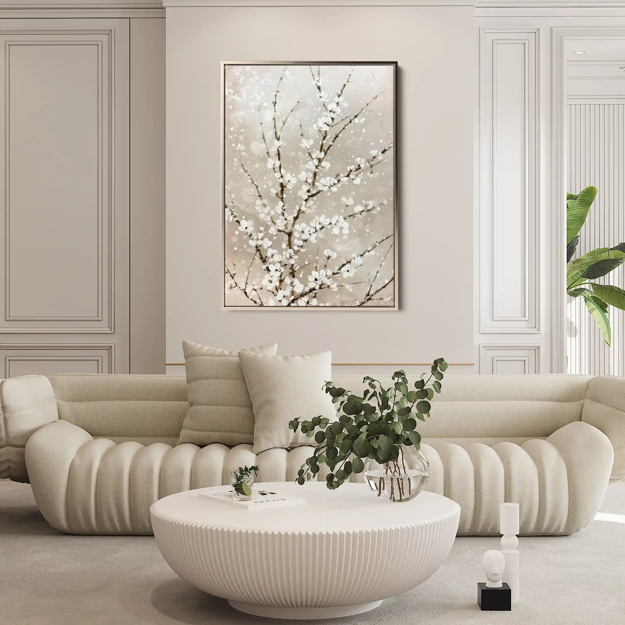 Floral Canvas Wall Art WAD935-F 90 x 60 cm / Stretched on hidden frame