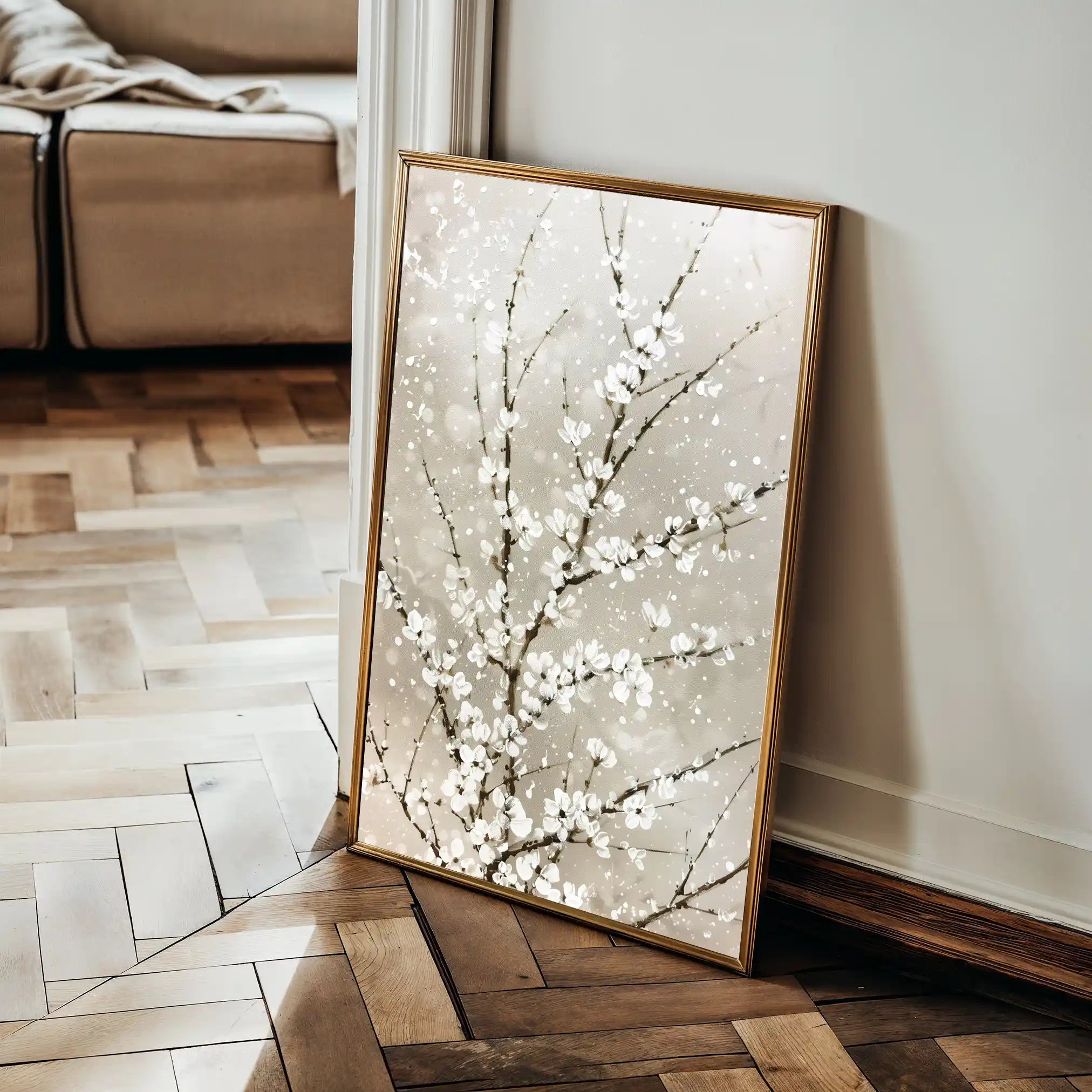 Floral Canvas Wall Art WAD935-F 90 x 60 cm / Stretched on hidden frame