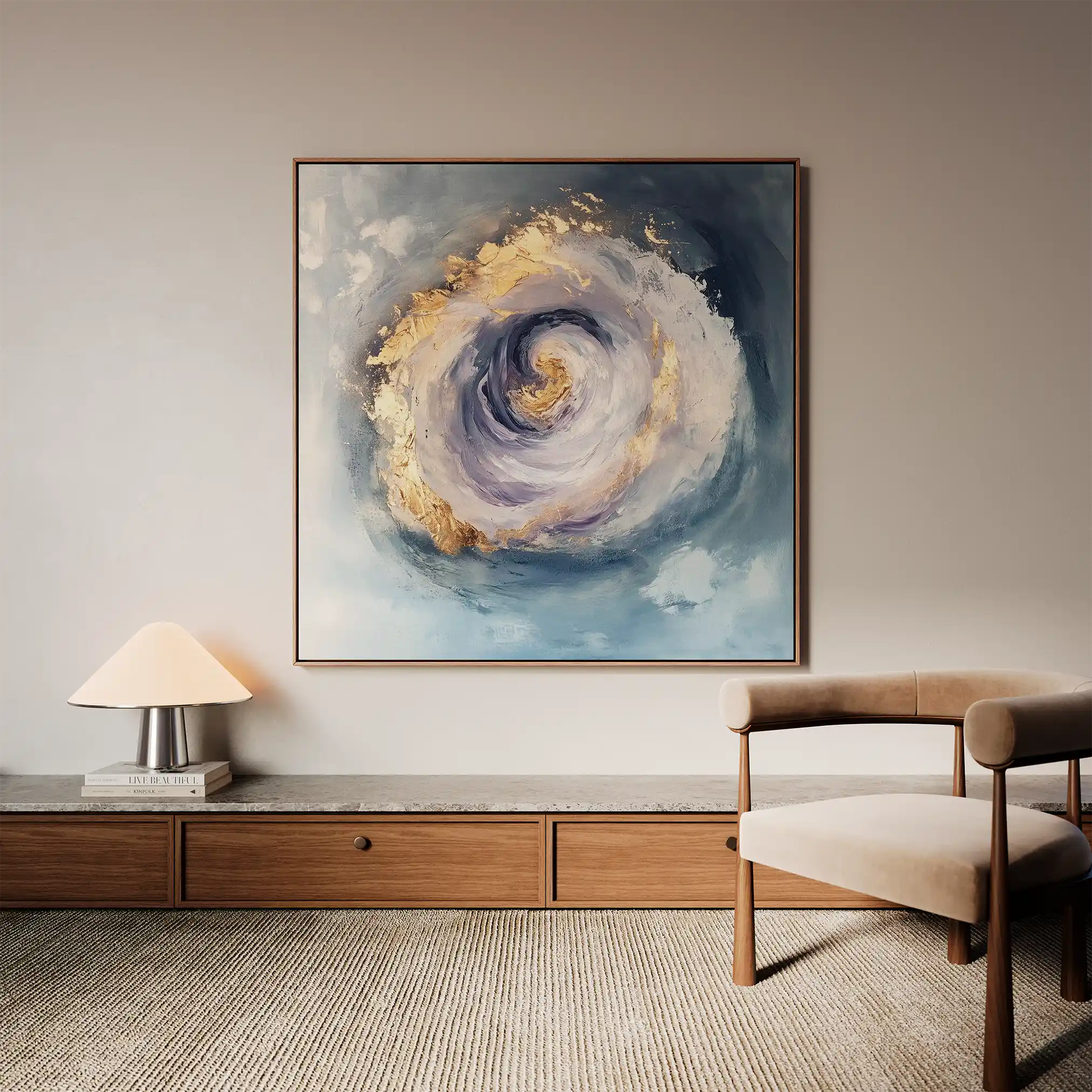 Abstract 937 Canvas Art 60 x 60 cm / Stretched on hidden frame
