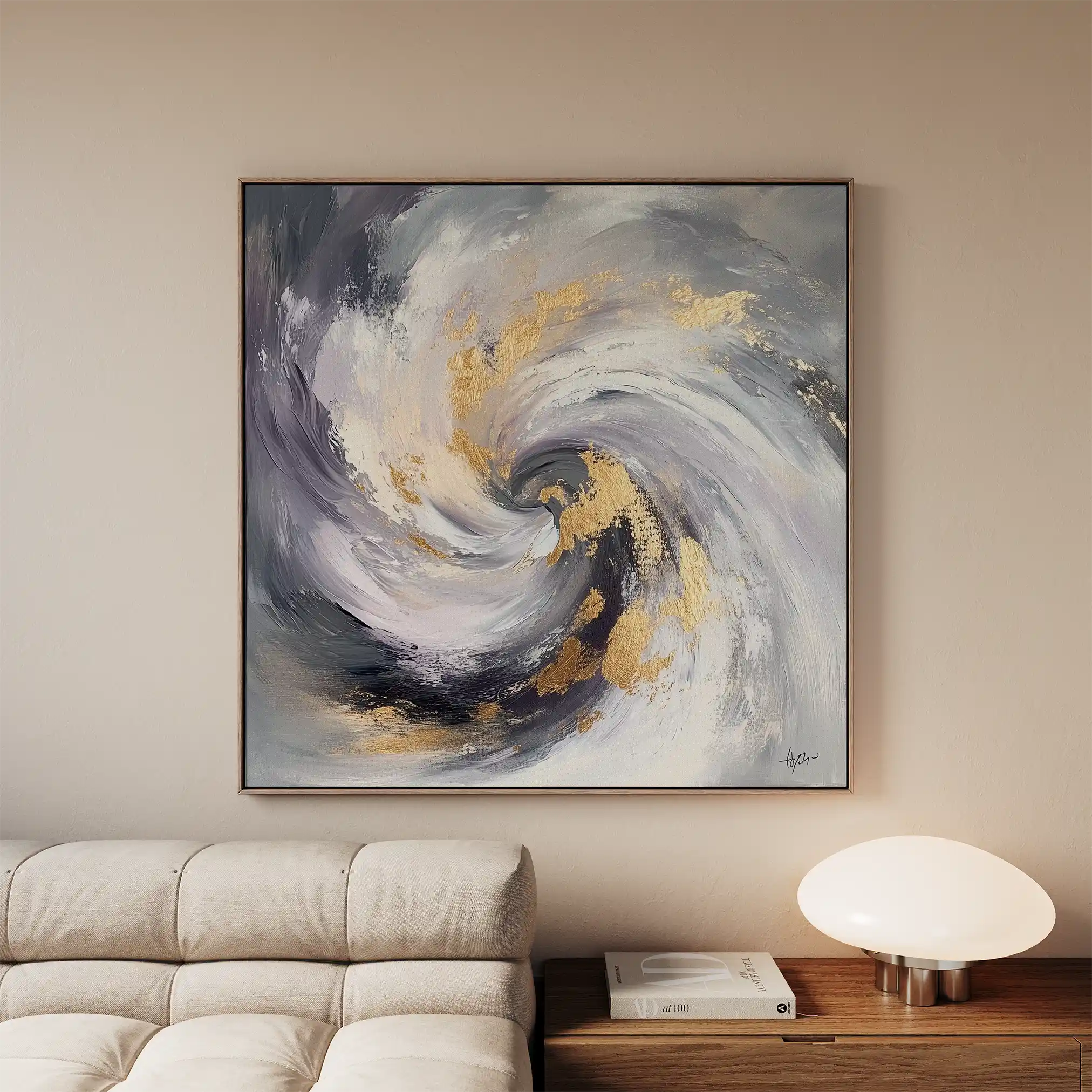 Abstract 938 Canvas Art 60 x 60 cm / Stretched on hidden frame