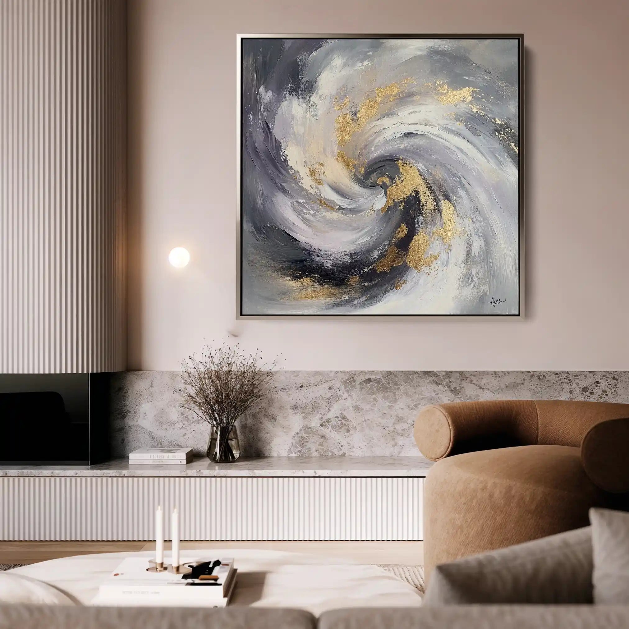 Abstract 938 Canvas Art 60 x 60 cm / Stretched on hidden frame
