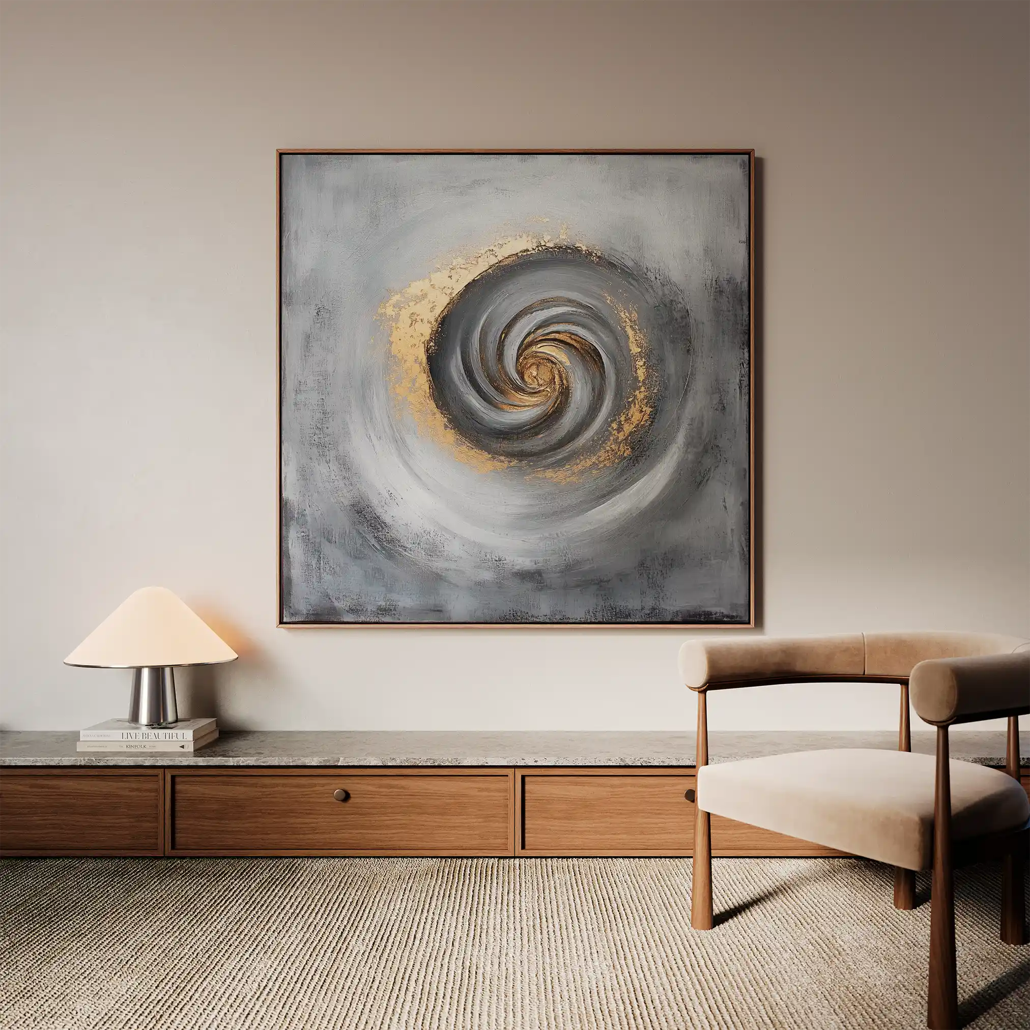 Abstract 939 Canvas Art 60 x 60 cm / Stretched on hidden frame