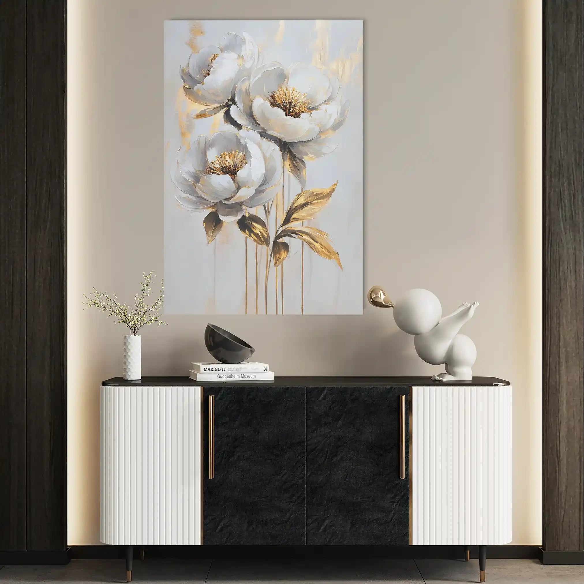 Floral Canvas Wall Art WAD939-F 90 x 60 cm / Stretched on hidden frame