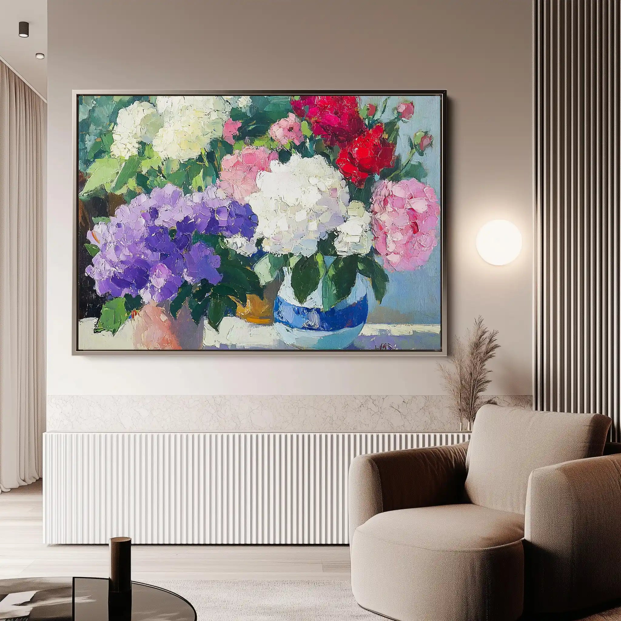 Floral Canvas Wall Art WAD943-F 90 x 60 cm / Stretched on hidden frame