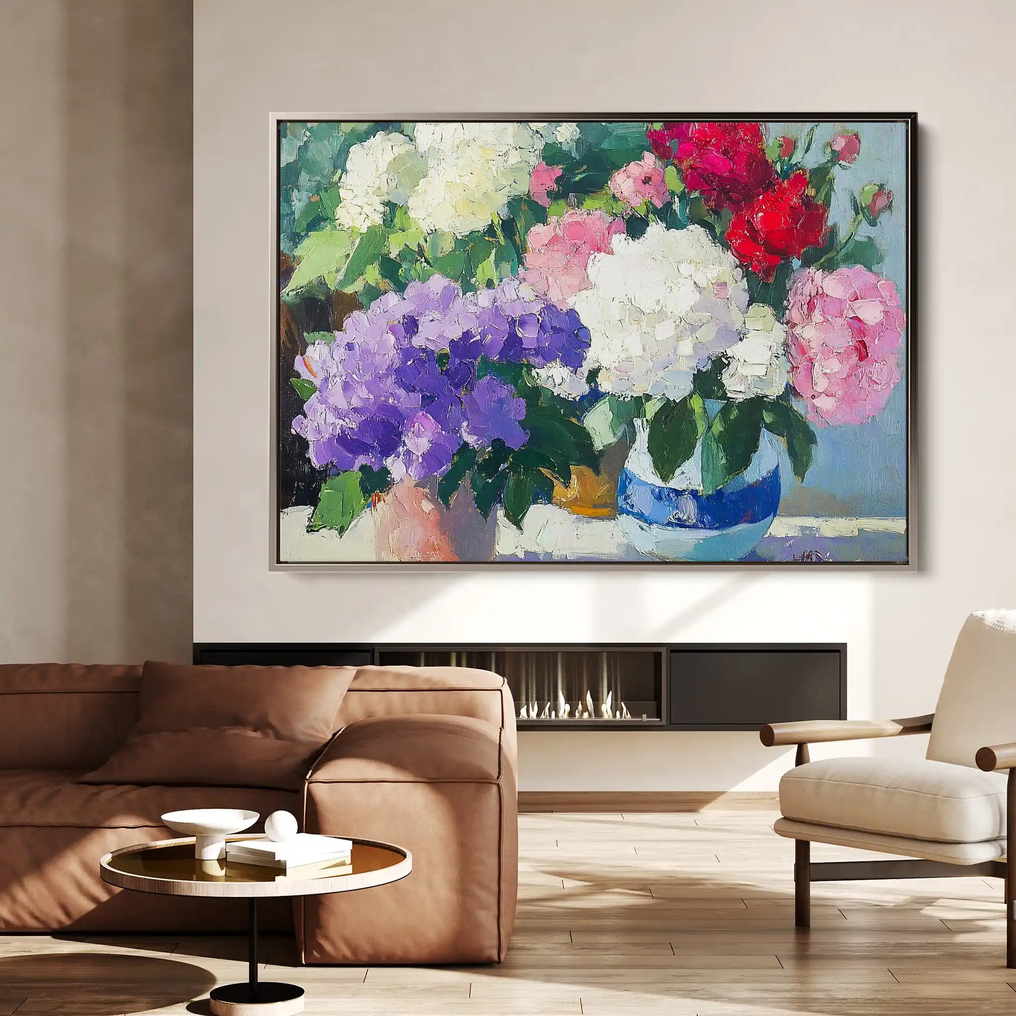 Floral Canvas Wall Art WAD943-F 90 x 60 cm / Stretched on hidden frame