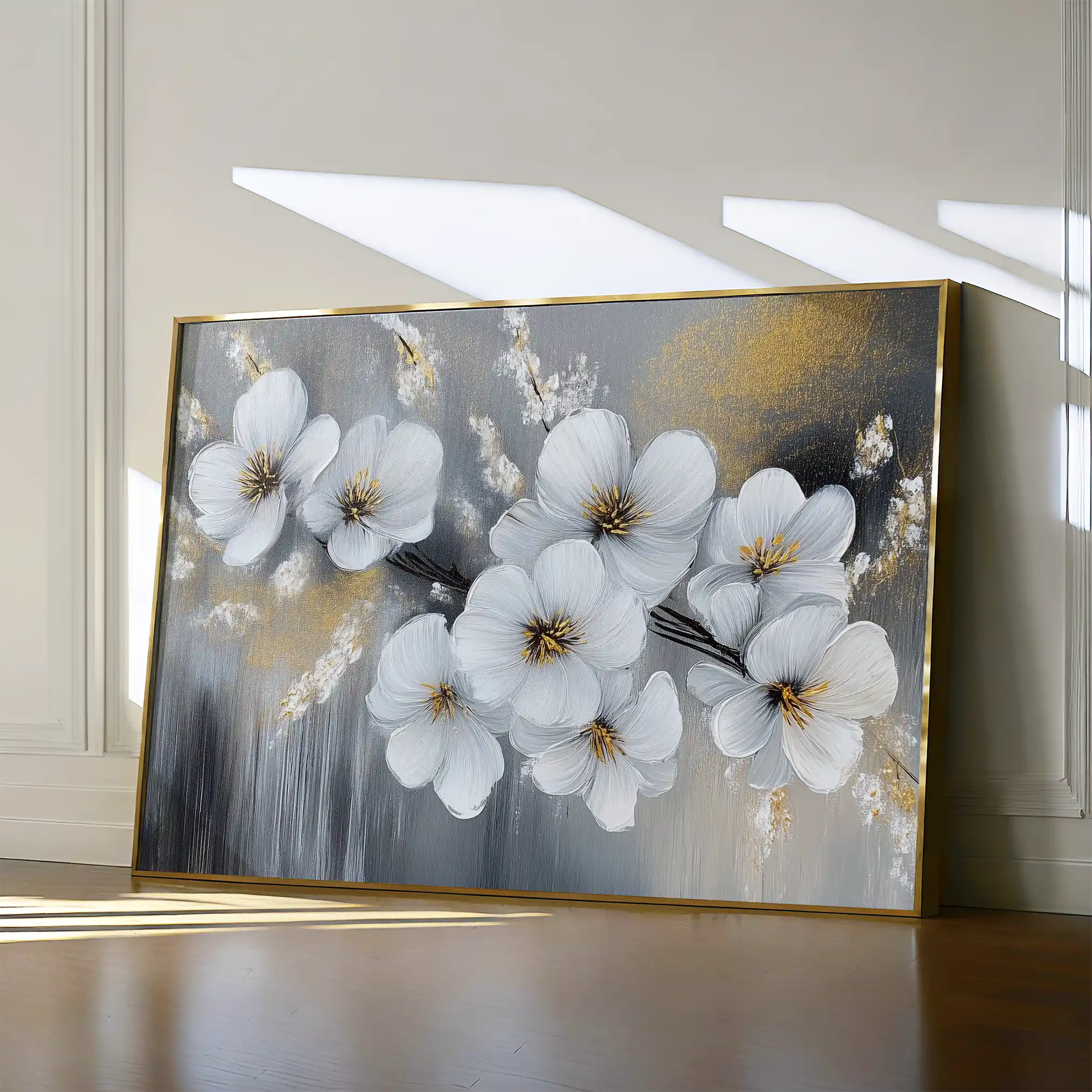 Floral Canvas Wall Art WAD945-F 90 x 60 cm / Stretched on hidden frame
