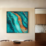 Abstract 947 Canvas Art 60 x 60 cm / Stretched on hidden frame