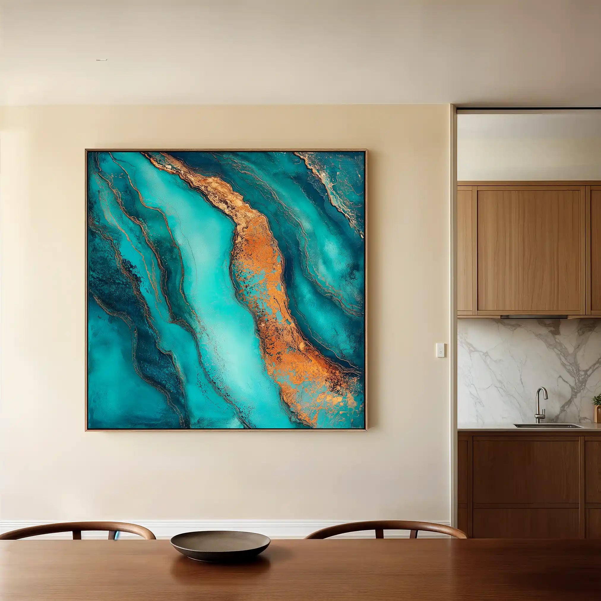 Abstract 947 Canvas Art 60 x 60 cm / Stretched on hidden frame
