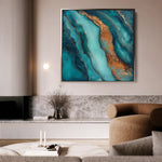 Abstract 947 Canvas Art 60 x 60 cm / Stretched on hidden frame
