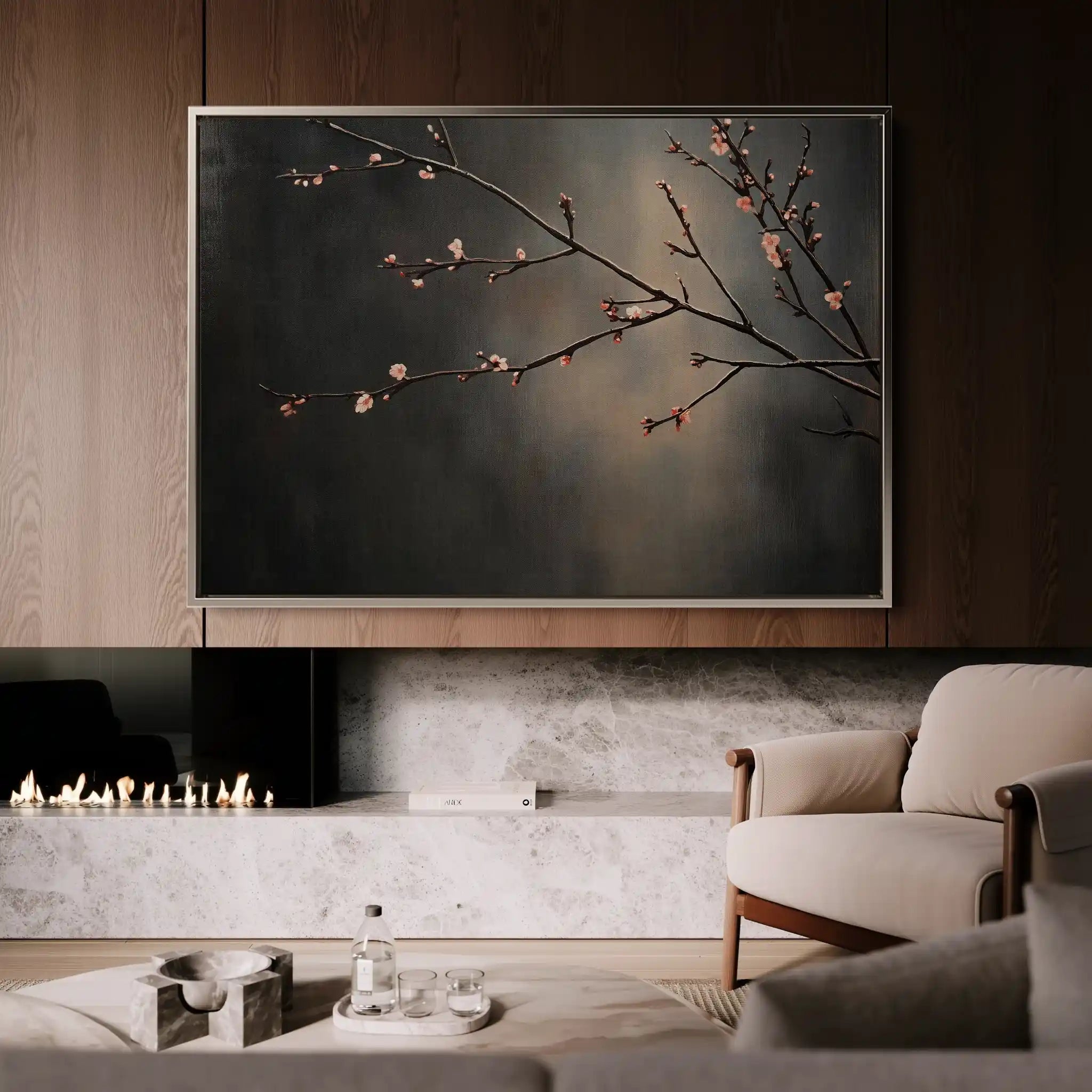 Floral Canvas Wall Art WAD947-F 90 x 60 cm / Stretched on hidden frame