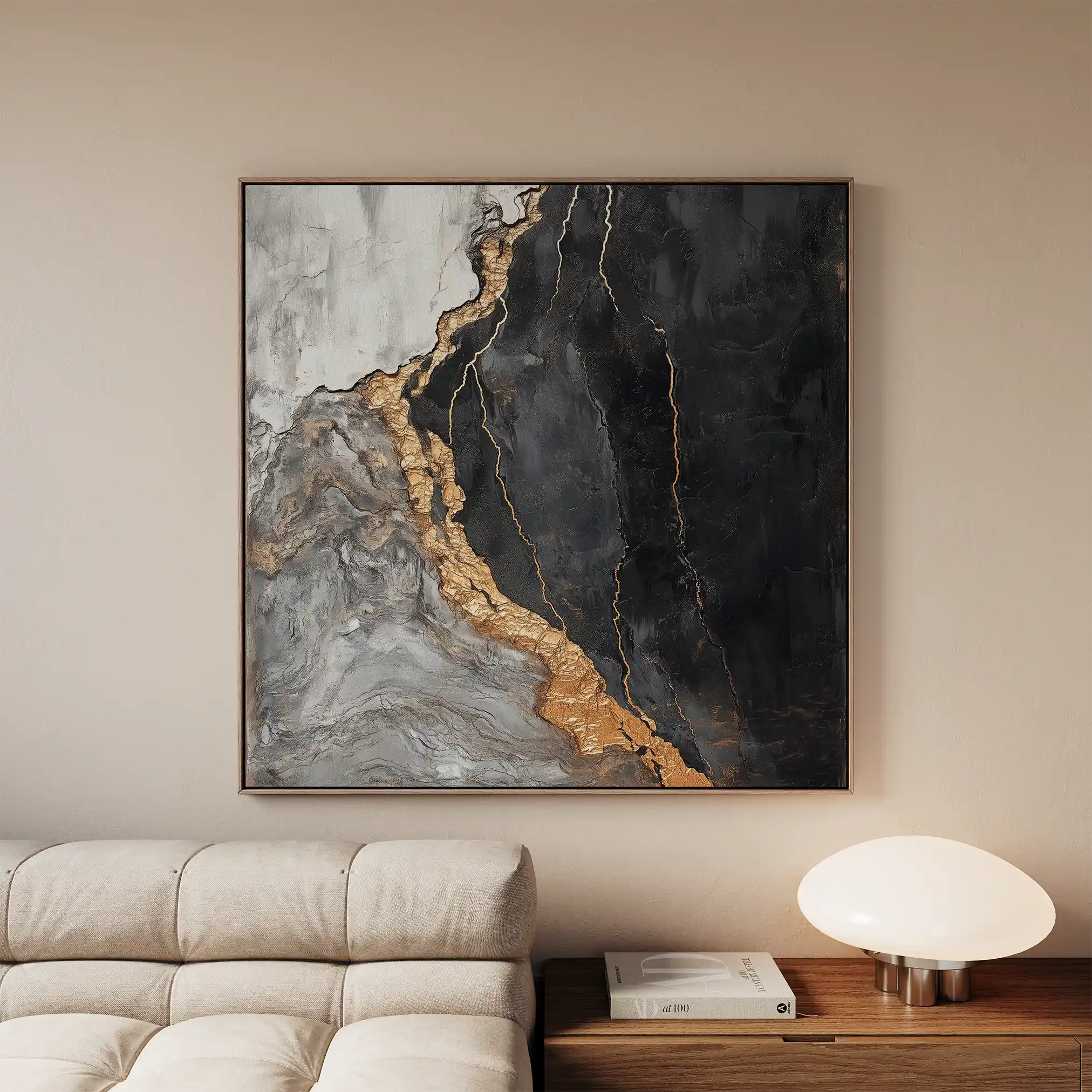 Abstract 949 Canvas Art 60 x 60 cm / Stretched on hidden frame