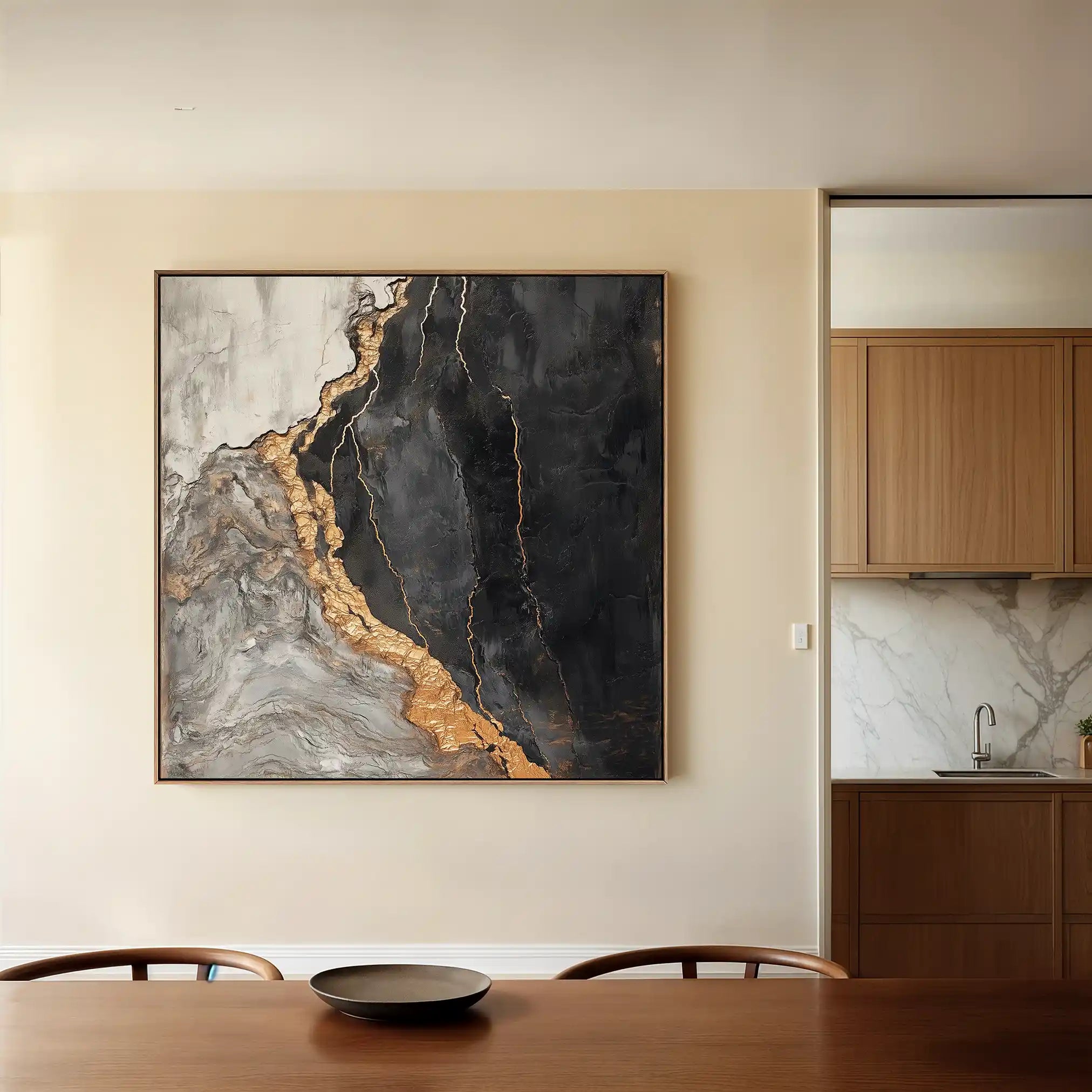 Abstract 949 Canvas Art 60 x 60 cm / Stretched on hidden frame