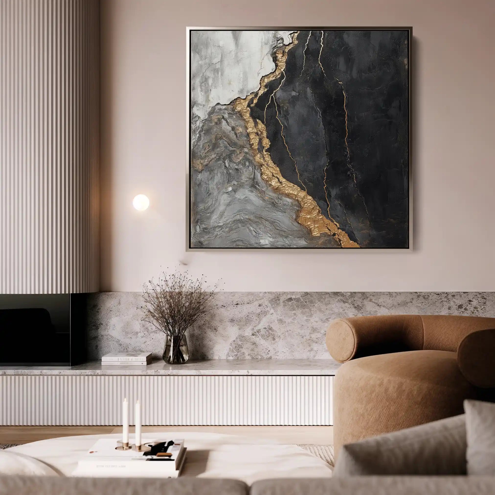 Abstract 949 Canvas Art 60 x 60 cm / Stretched on hidden frame