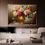 Floral Canvas Wall Art WAD950-F 90 x 60 cm / Stretched on hidden frame