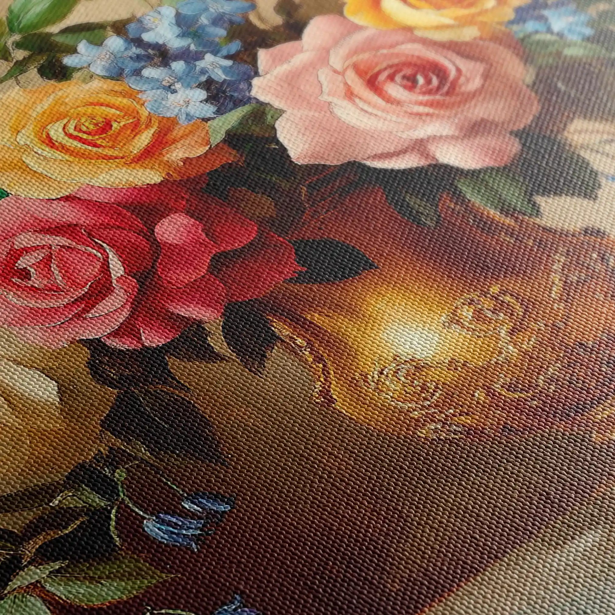 Floral Canvas Wall Art WAD950-F 90 x 60 cm / Stretched on hidden frame