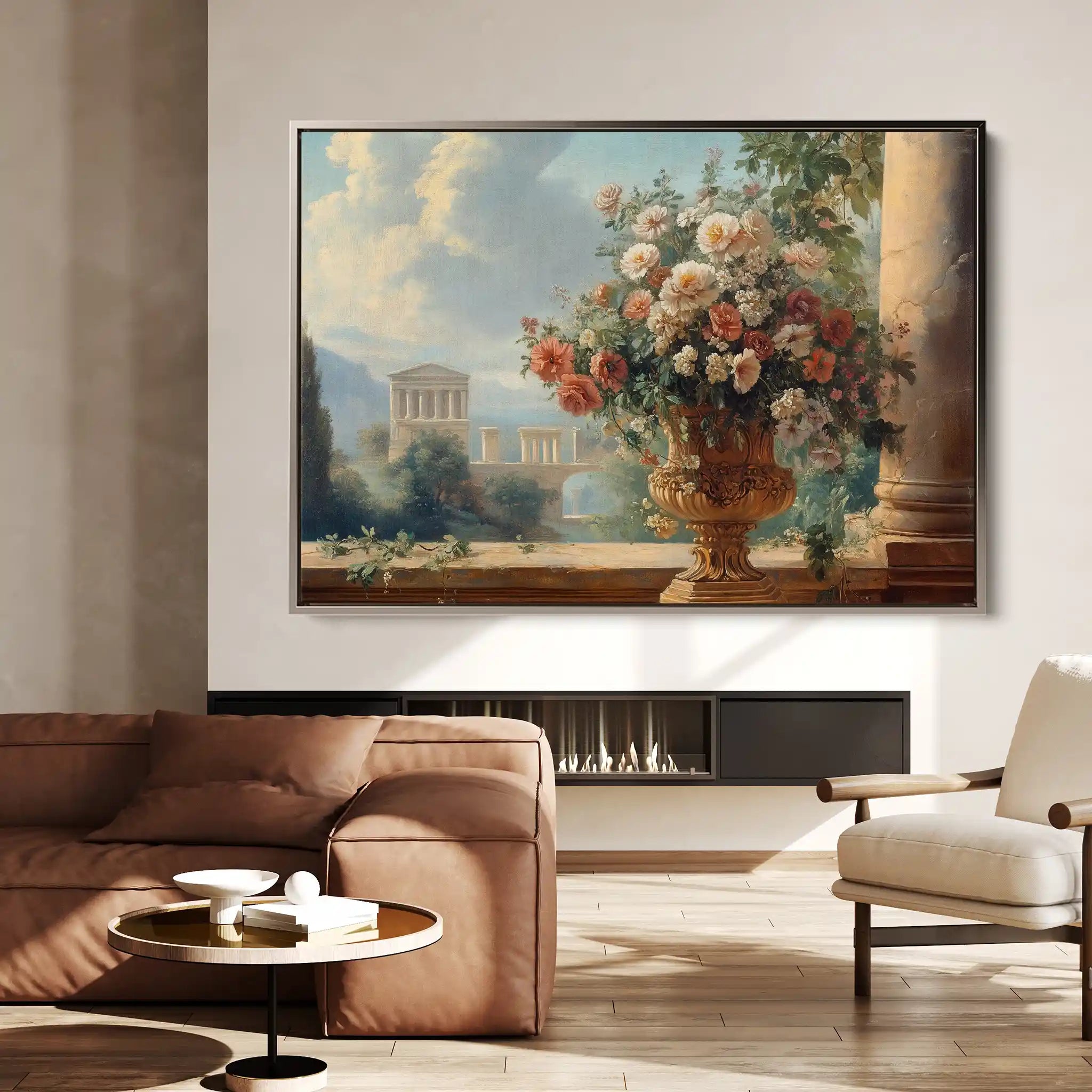 Floral Canvas Wall Art WAD951-F 90 x 60 cm / Stretched on hidden frame