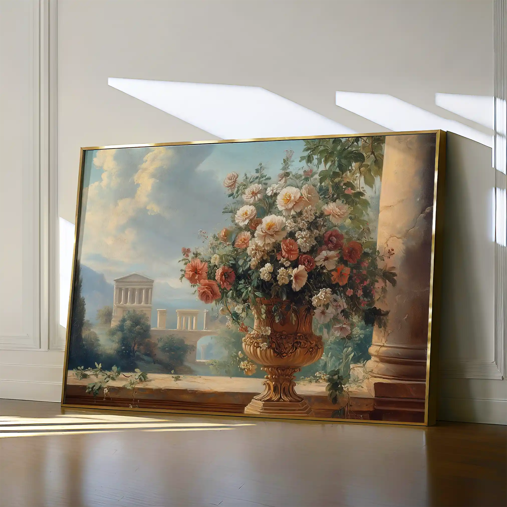 Floral Canvas Wall Art WAD951-F 90 x 60 cm / Stretched on hidden frame