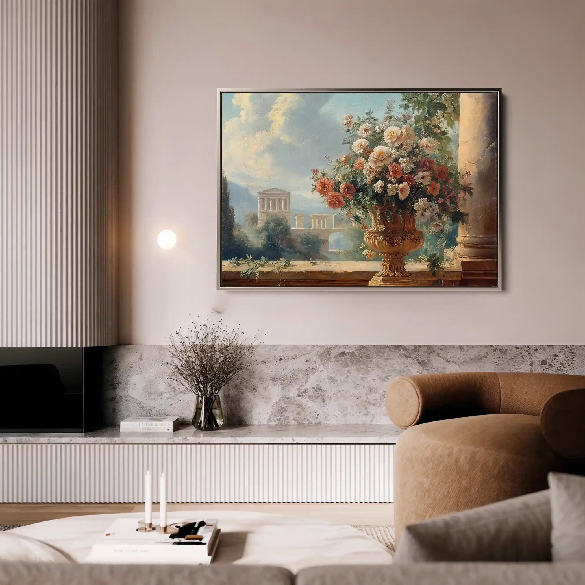 Floral Canvas Wall Art WAD951-F 90 x 60 cm / Stretched on hidden frame
