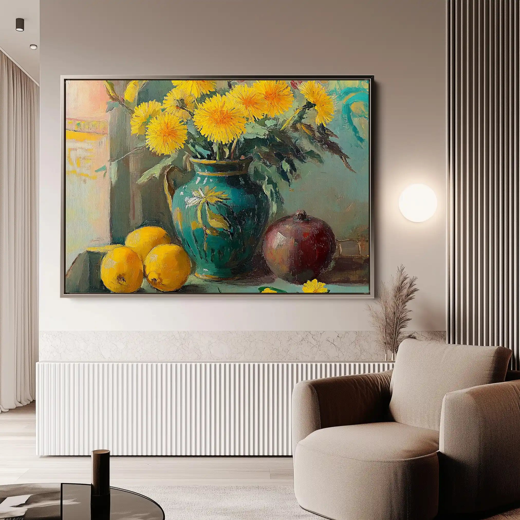 Floral Canvas Wall Art WAD953-F 90 x 60 cm / Stretched on hidden frame