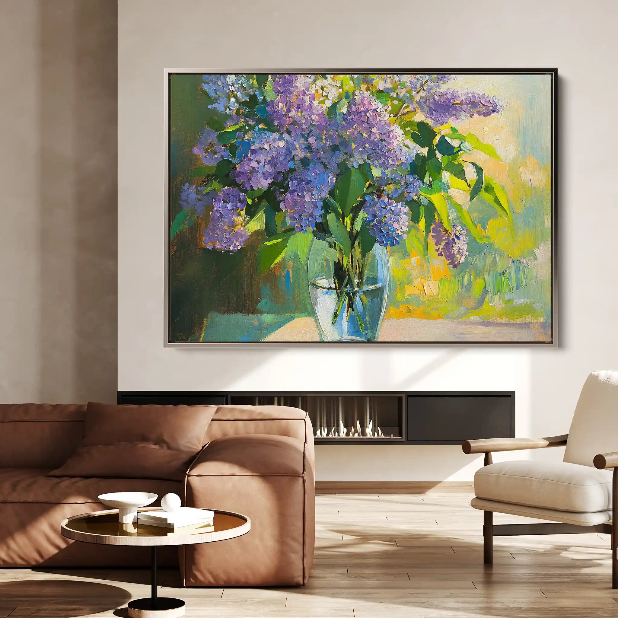 Floral Canvas Wall Art WAD954-F 90 x 60 cm / Stretched on hidden frame