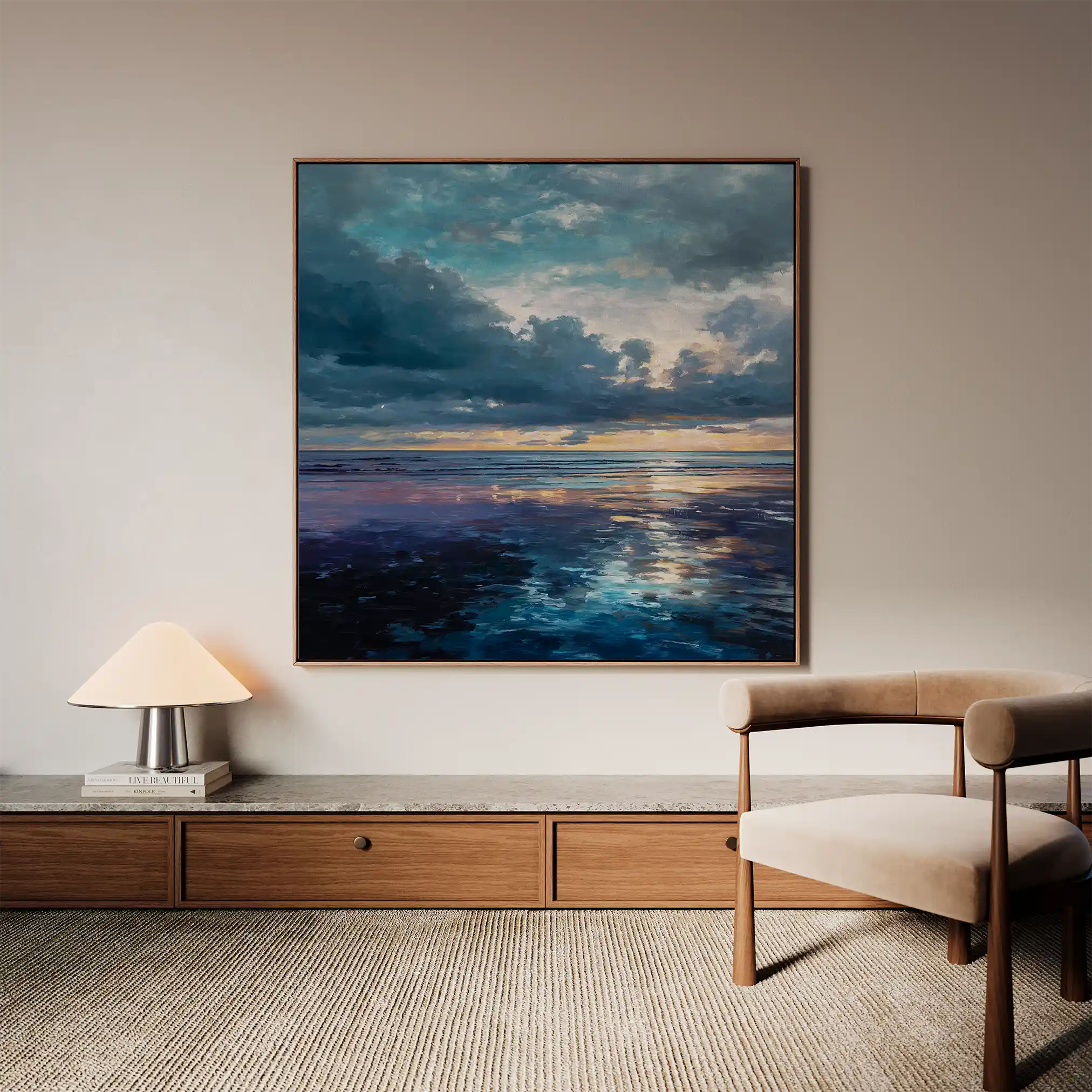 Abstract 955 Canvas Art 60 x 60 cm / Stretched on hidden frame