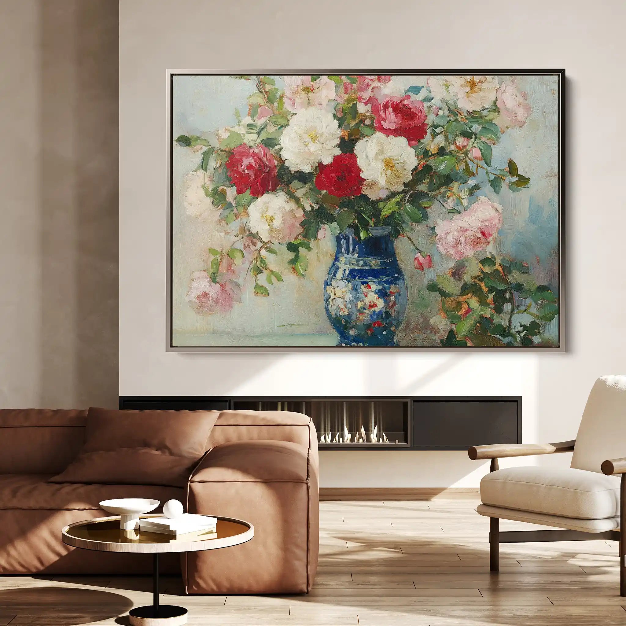 Floral Canvas Wall Art WAD957-F 90 x 60 cm / Stretched on hidden frame