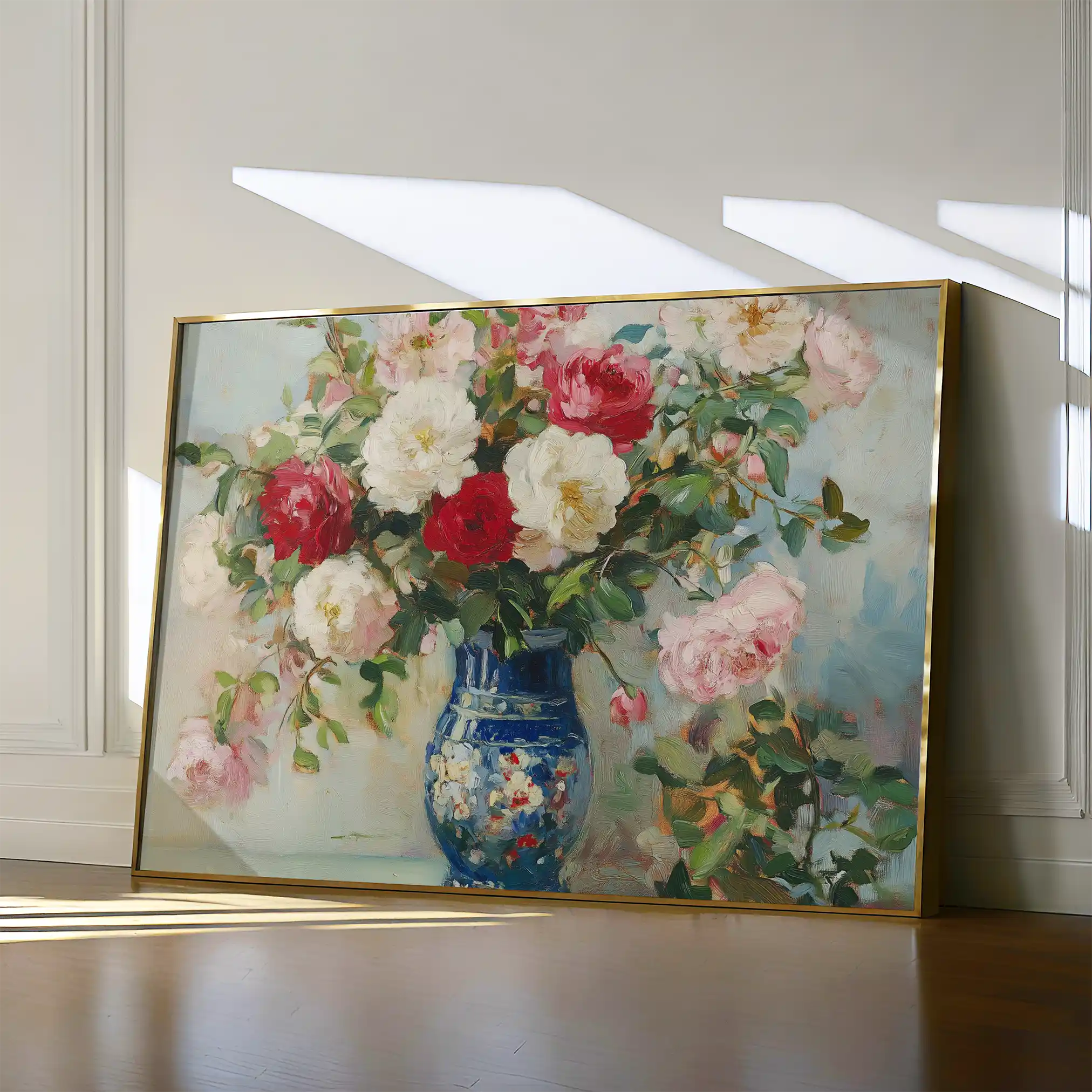 Floral Canvas Wall Art WAD957-F 90 x 60 cm / Stretched on hidden frame