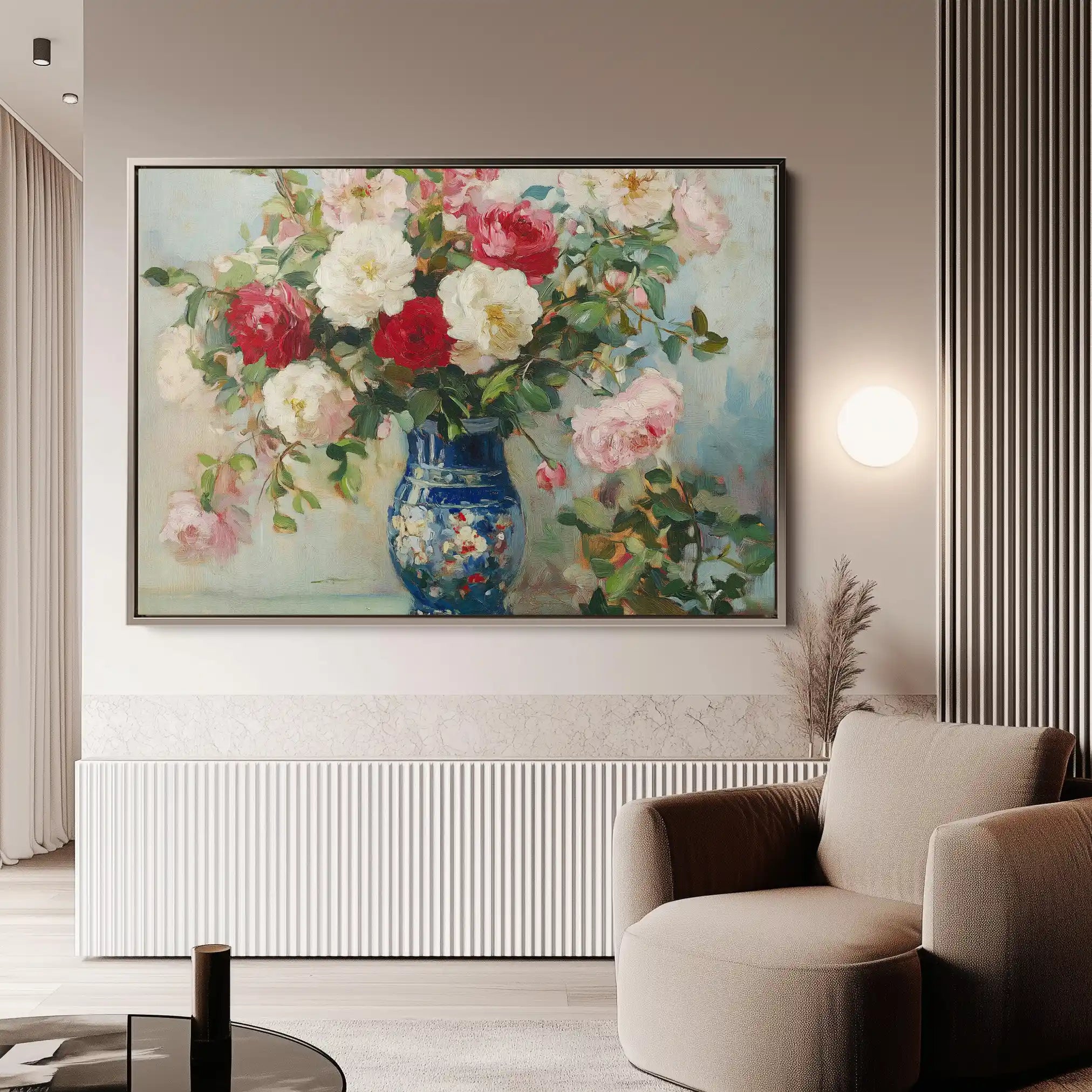 Floral Canvas Wall Art WAD957-F 90 x 60 cm / Stretched on hidden frame