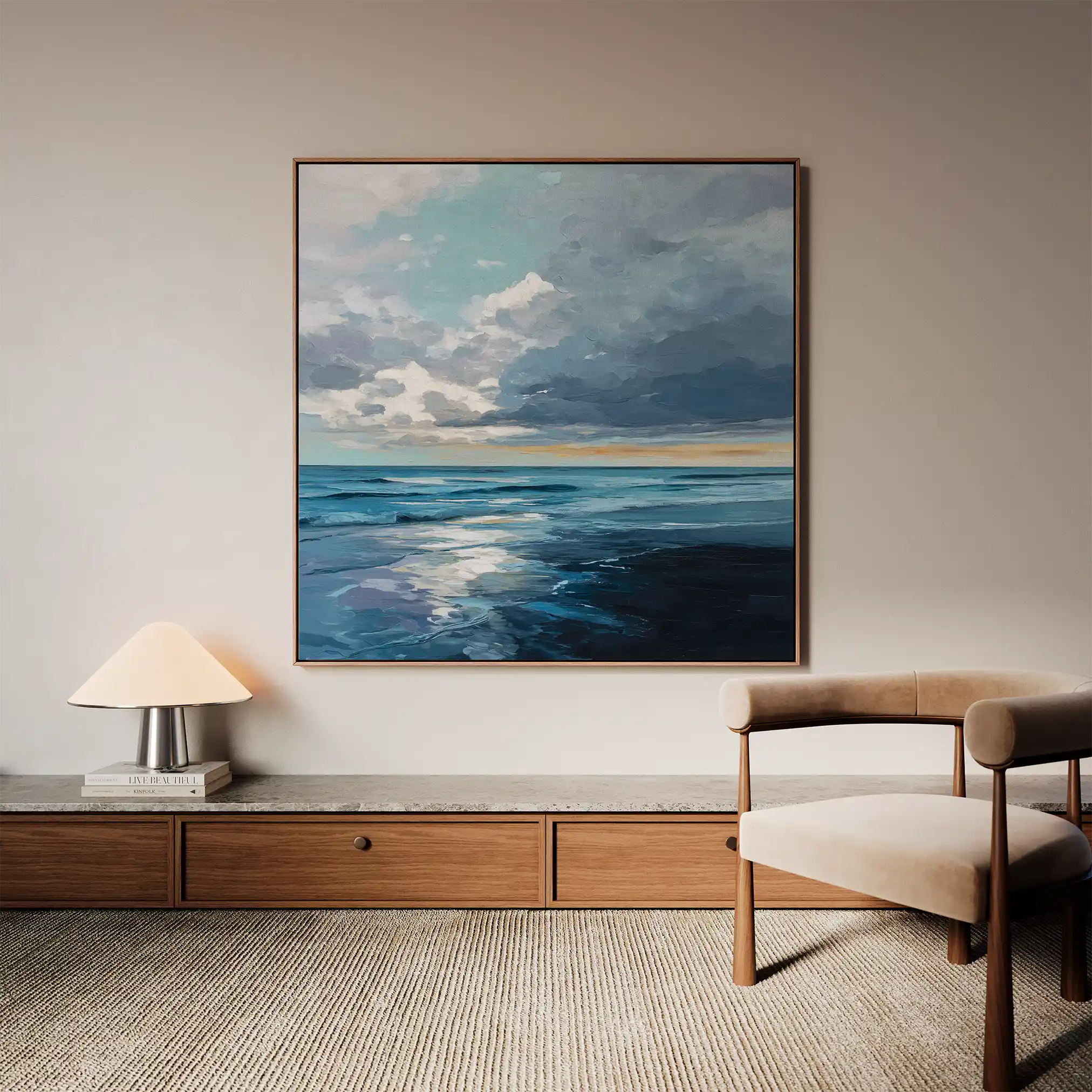 Abstract 958 Canvas Art 60 x 60 cm / Stretched on hidden frame