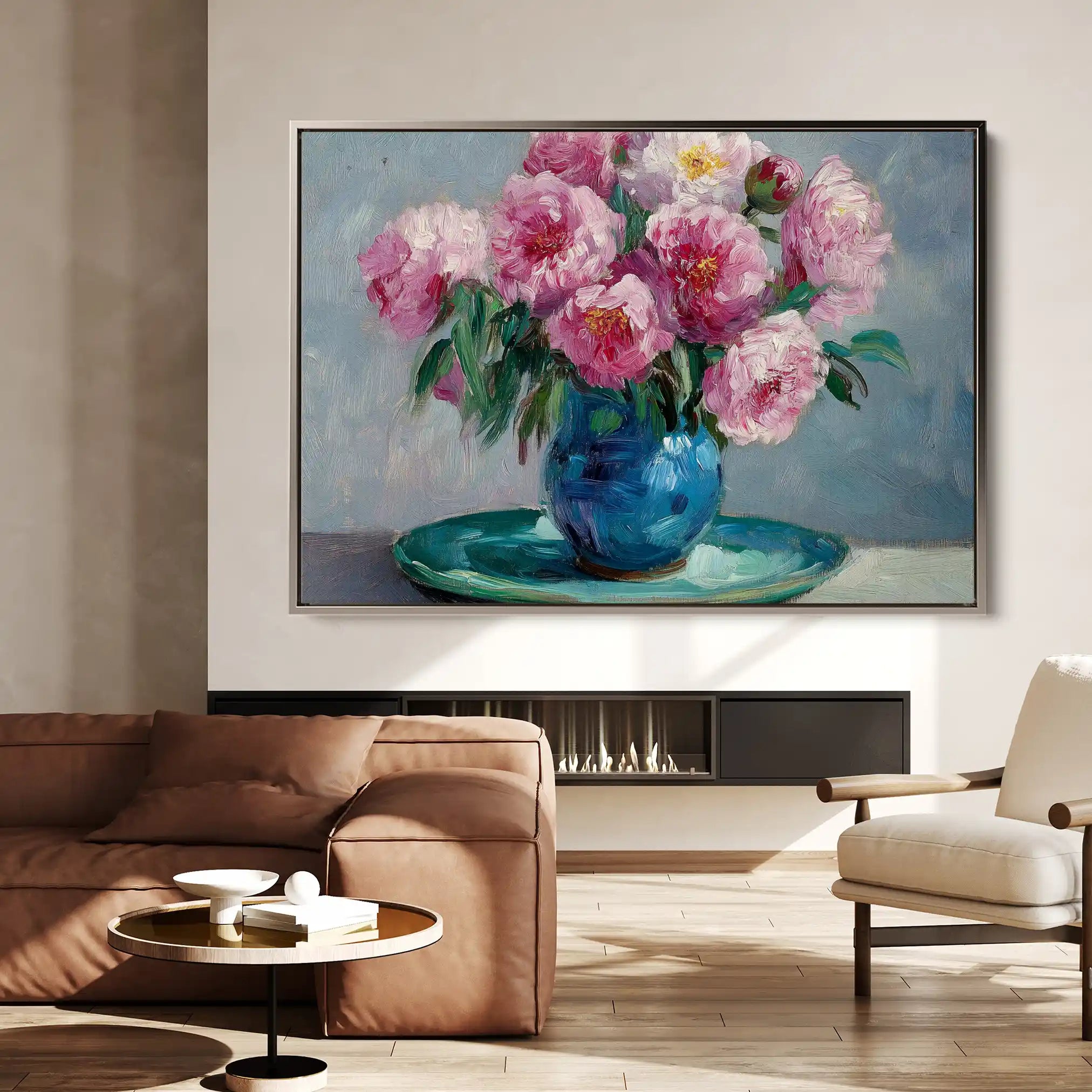 Floral Canvas Wall Art WAD958-F 90 x 60 cm / Stretched on hidden frame