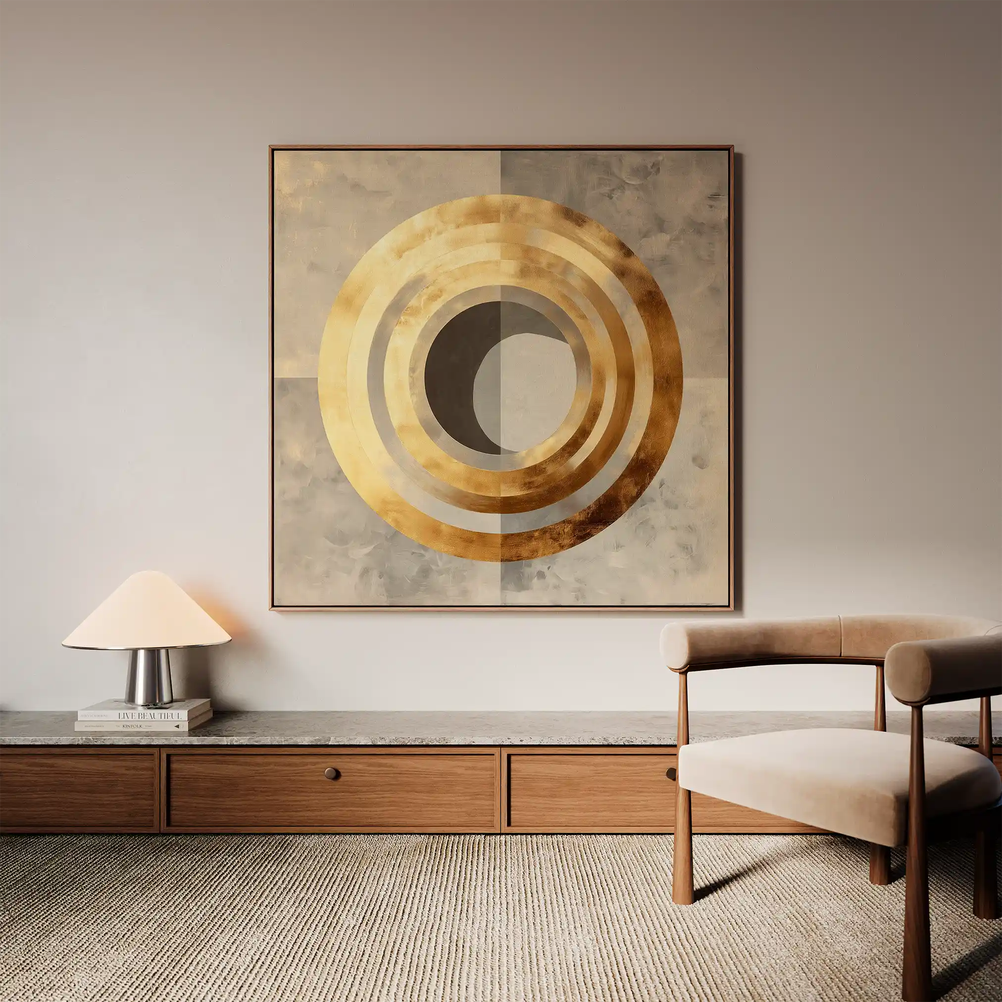 Abstract 960 Canvas Art 60 x 60 cm / Stretched on hidden frame