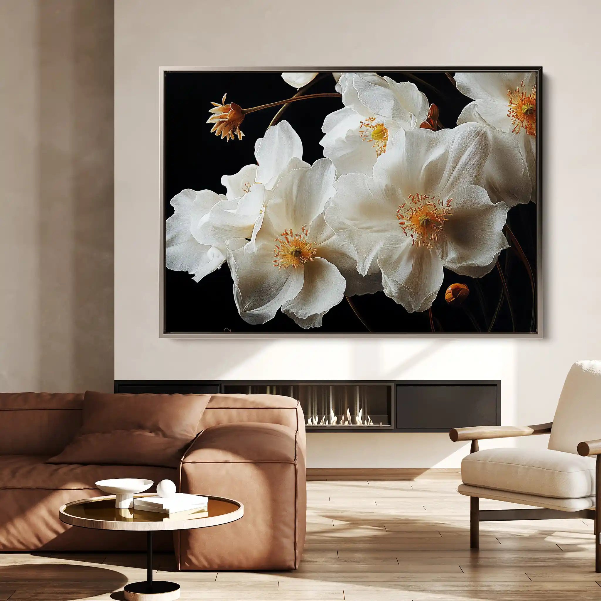 Floral Canvas Wall Art WAD960-F 90 x 60 cm / Stretched on hidden frame