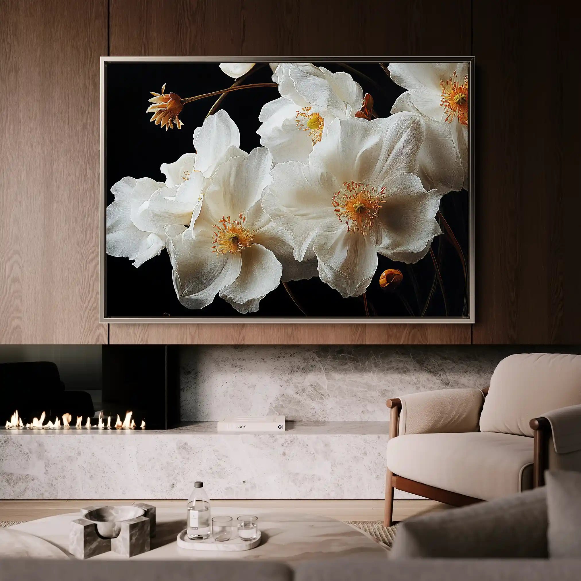 Floral Canvas Wall Art WAD960-F 90 x 60 cm / Stretched on hidden frame