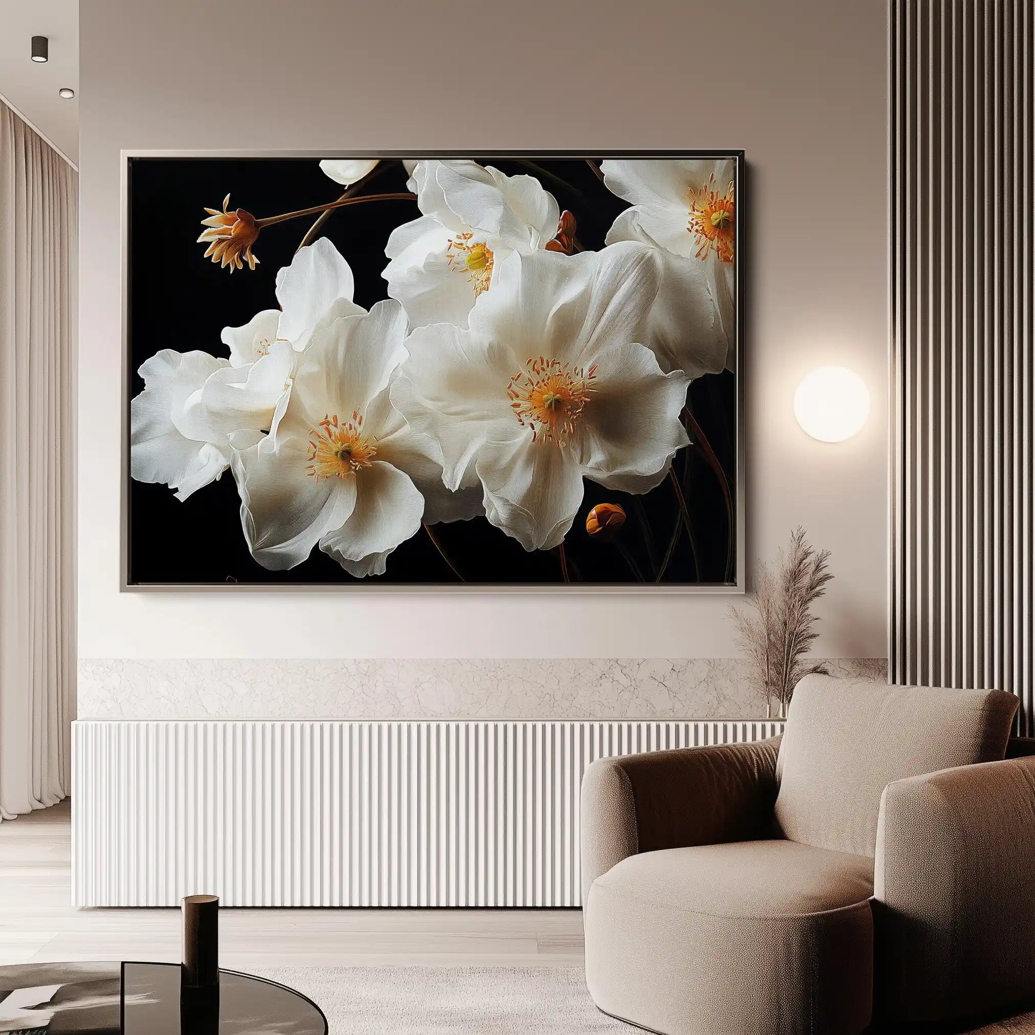 Floral Canvas Wall Art WAD960-F 90 x 60 cm / Stretched on hidden frame