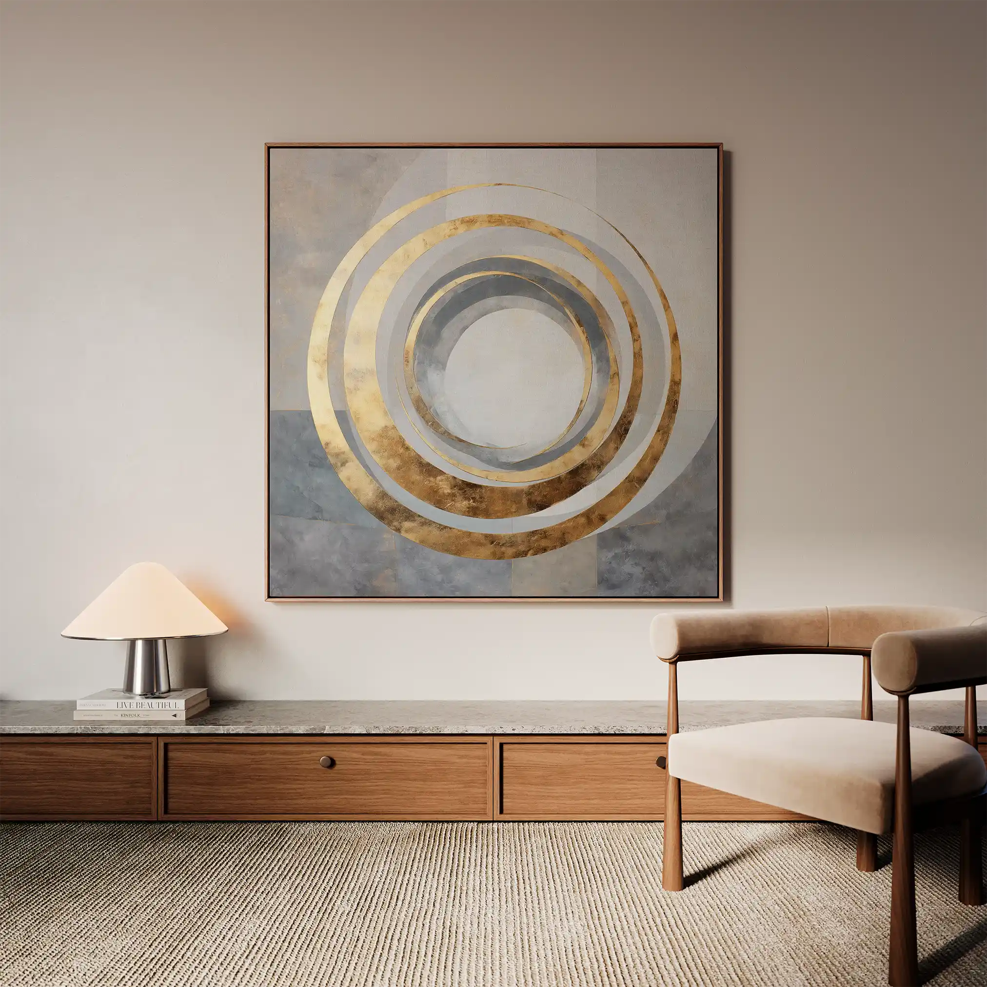 Abstract 962 Canvas Art 60 x 60 cm / Stretched on hidden frame