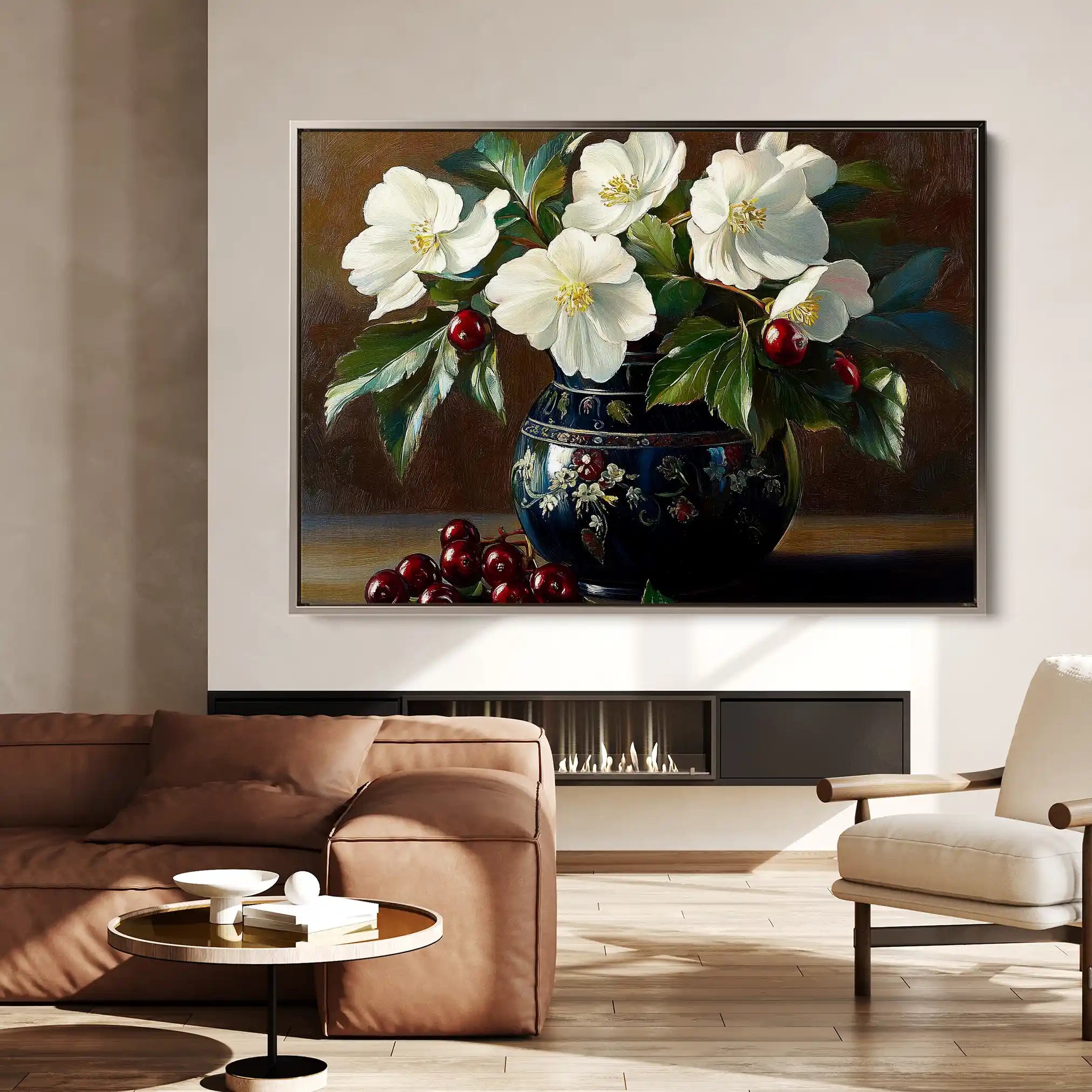 Floral Canvas Wall Art WAD962-F 90 x 60 cm / Stretched on hidden frame