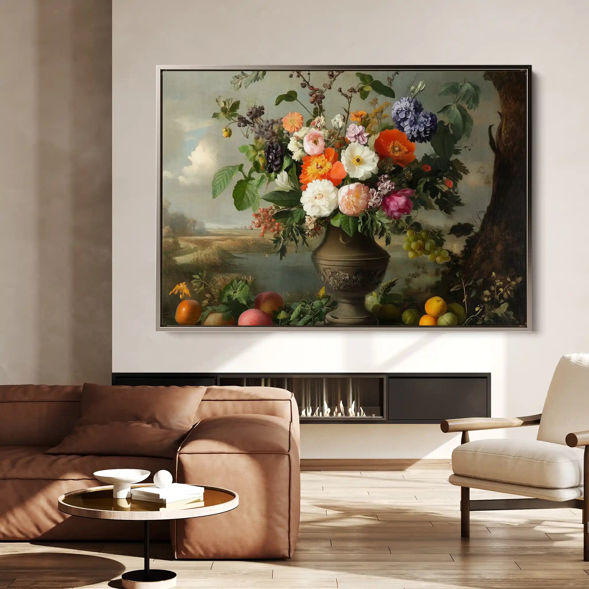 Floral Canvas Wall Art WAD963-F 90 x 60 cm / Stretched on hidden frame