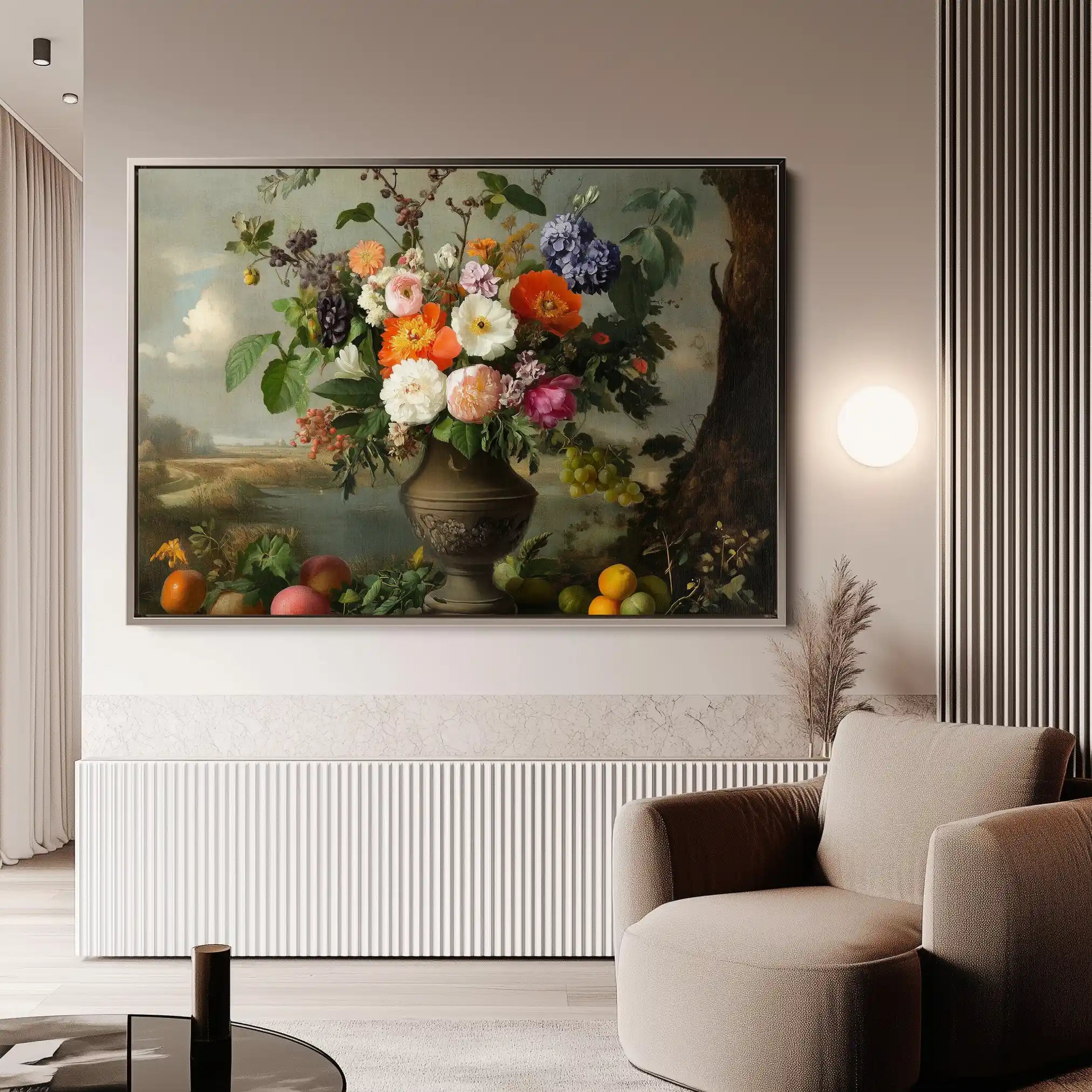 Floral Canvas Wall Art WAD963-F 90 x 60 cm / Stretched on hidden frame