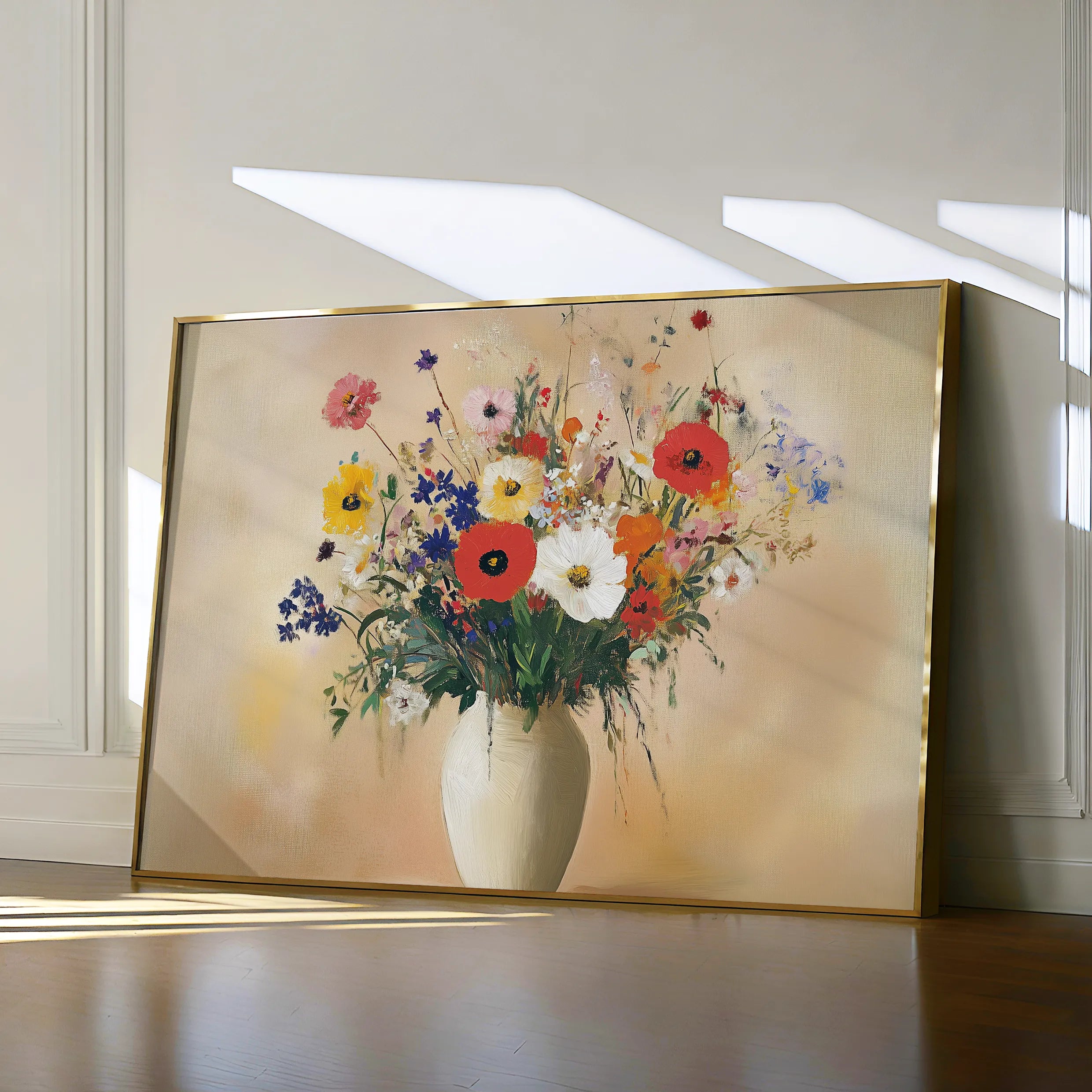 Floral Canvas Wall Art WAD967-F 90 x 60 cm / Stretched on hidden frame