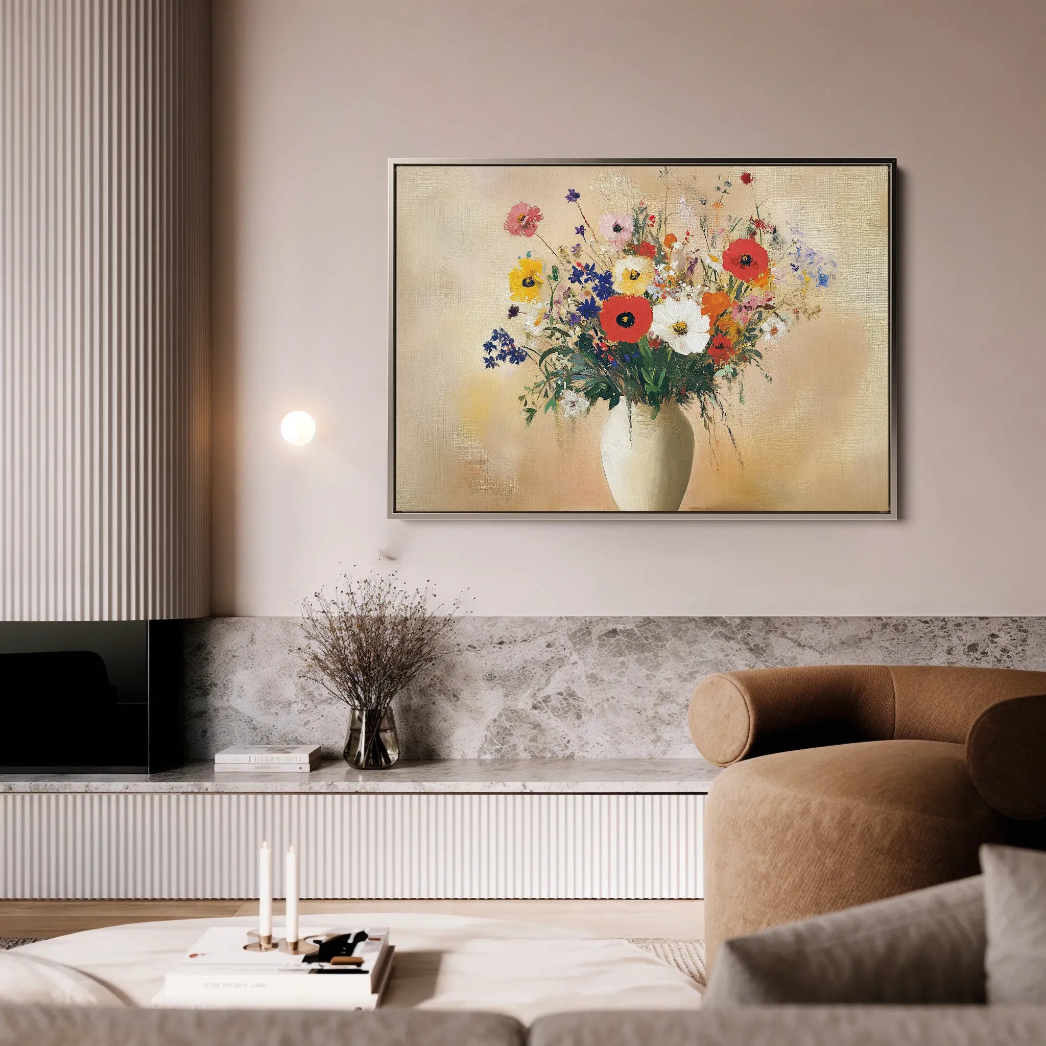 Floral Canvas Wall Art WAD967-F 90 x 60 cm / Stretched on hidden frame