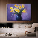 Floral Canvas Wall Art WAD969-F 90 x 60 cm / Stretched on hidden frame