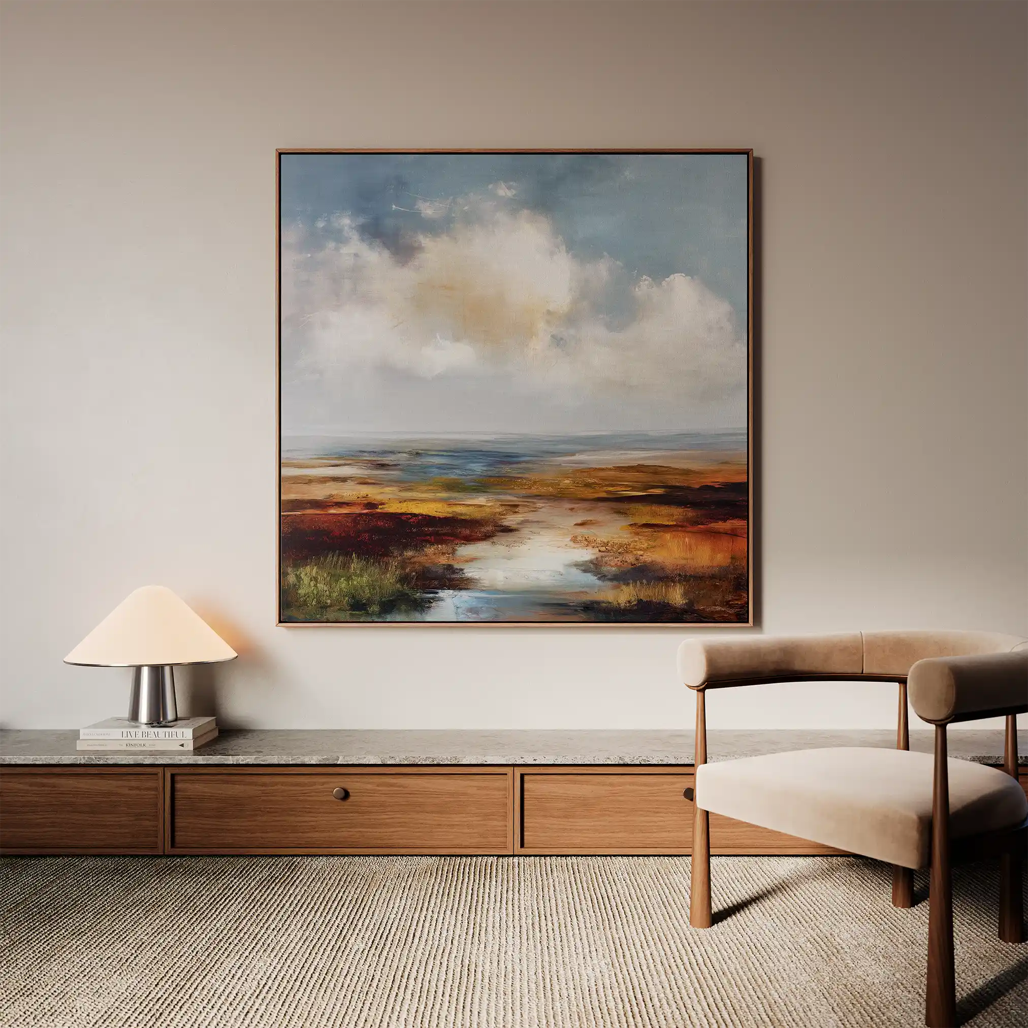 Abstract 970 Canvas Art 60 x 60 cm / Stretched on hidden frame