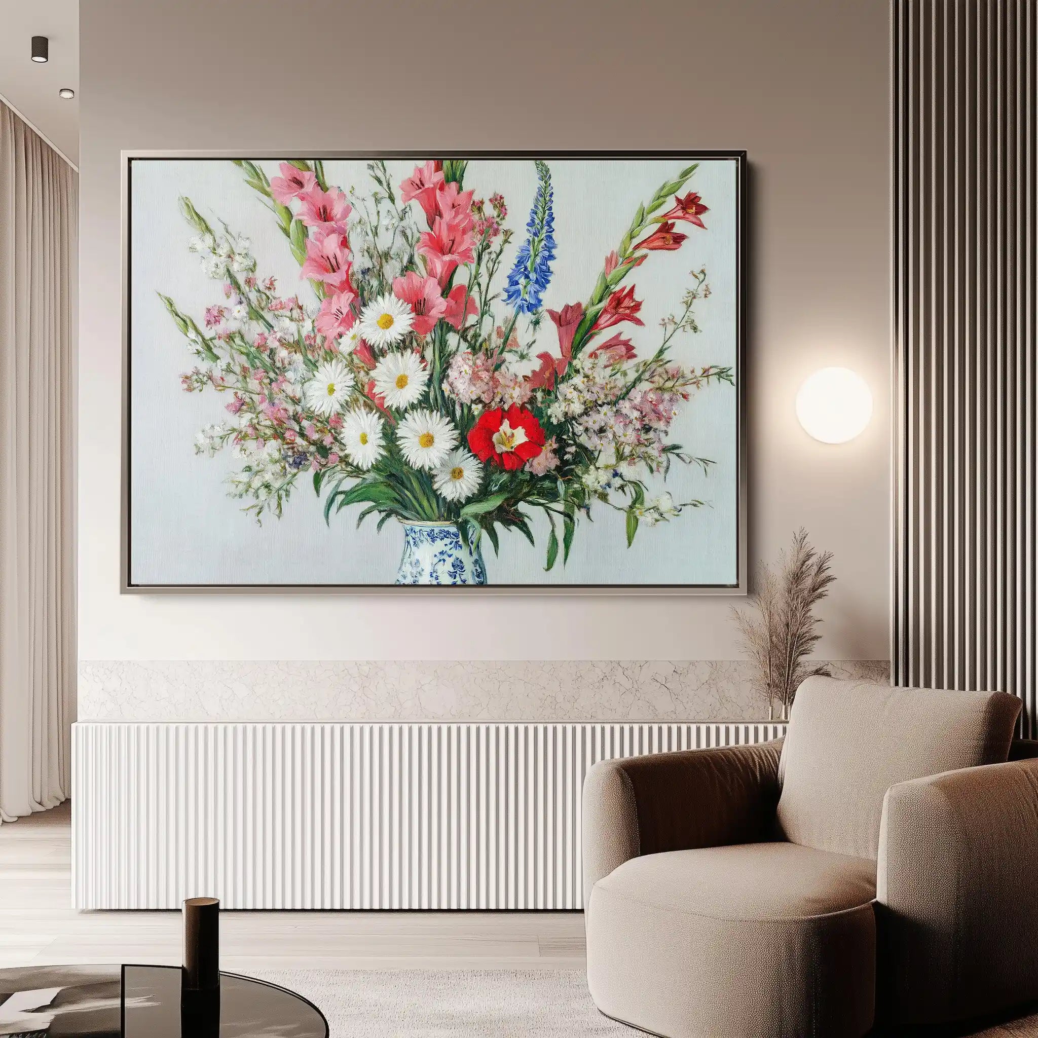 Floral Canvas Wall Art WAD970-F 90 x 60 cm / Stretched on hidden frame