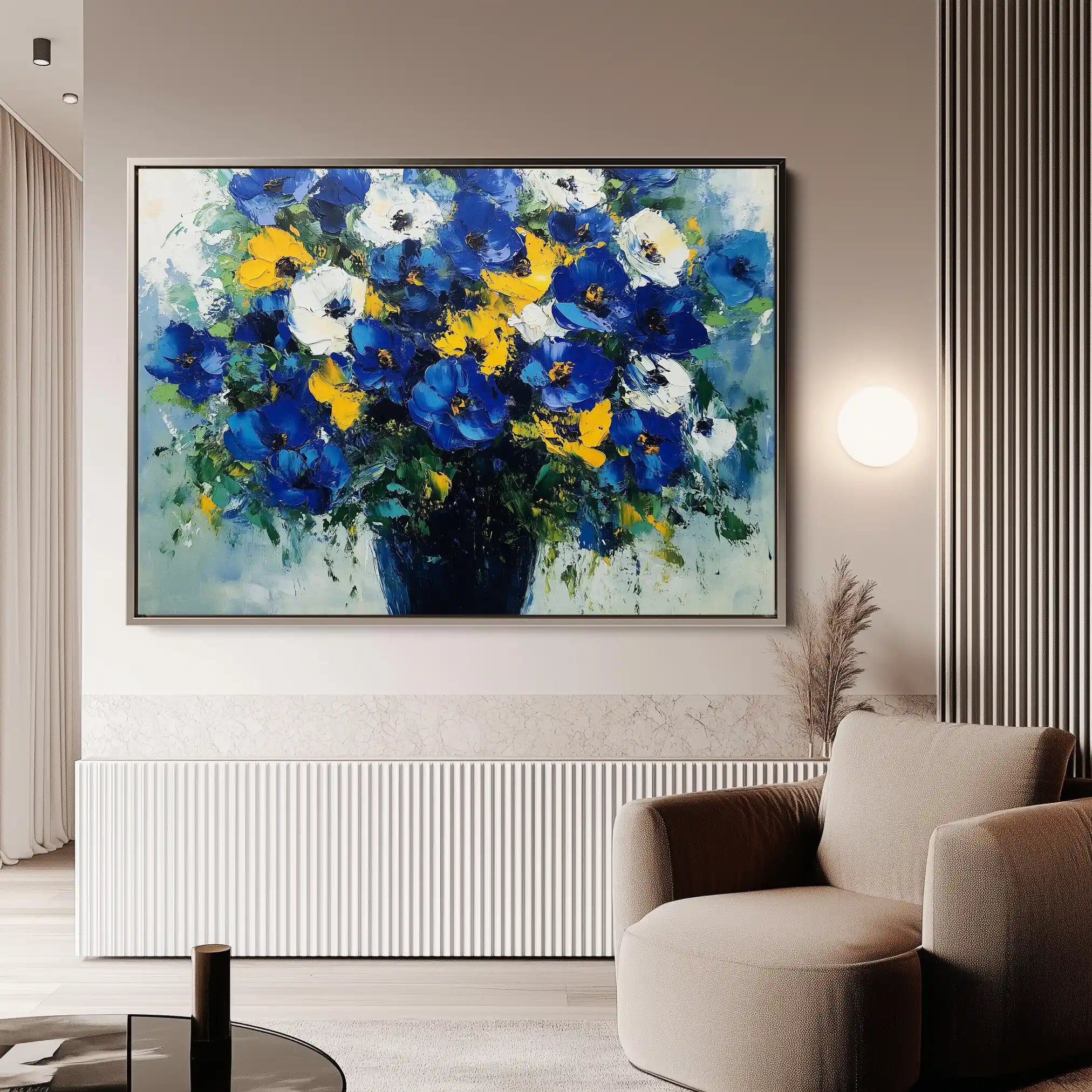 Floral Canvas Wall Art WAD971-F 90 x 60 cm / Stretched on hidden frame